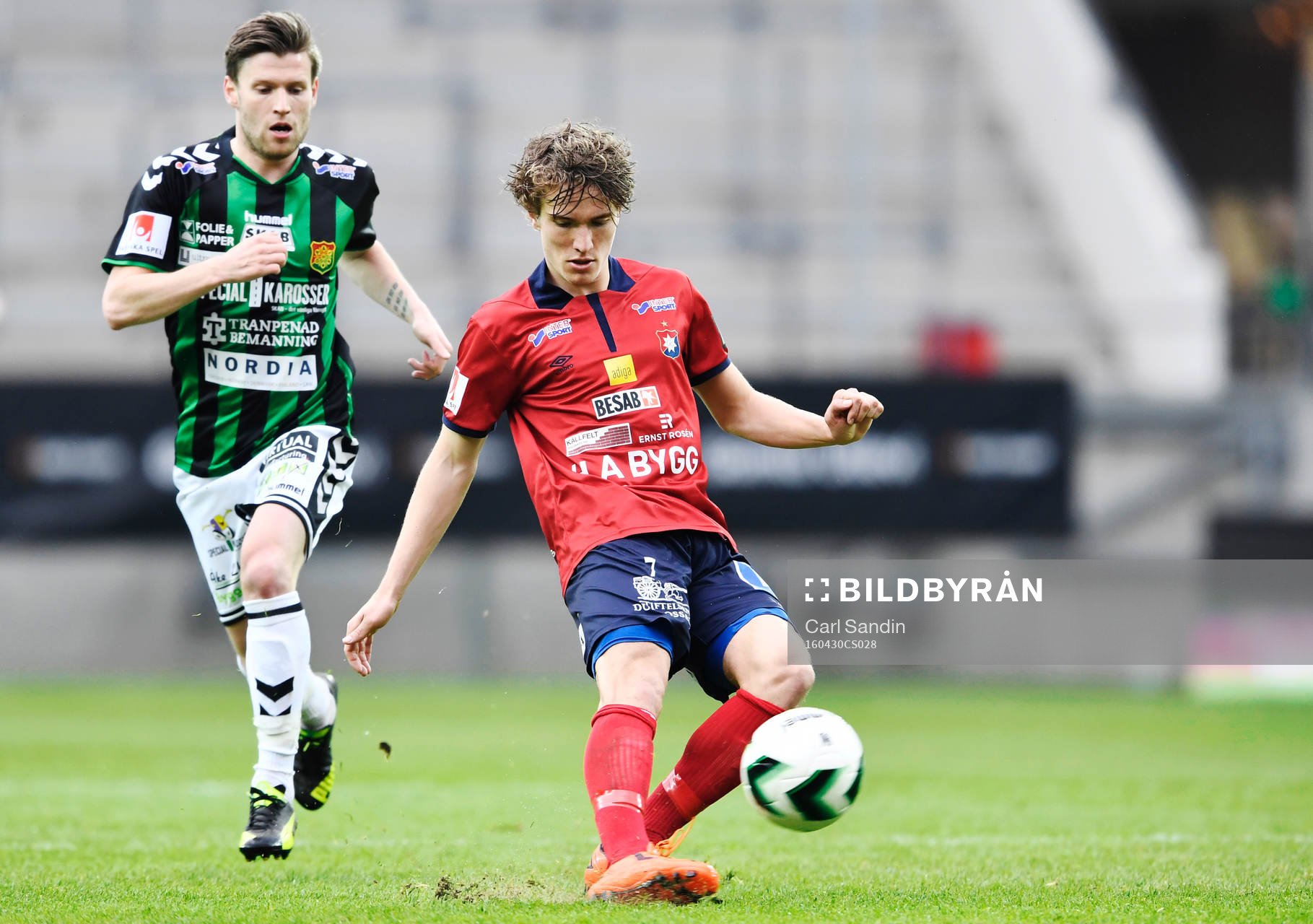 GAIS Johan Lundgren och Örgrytes Jakob Lindström