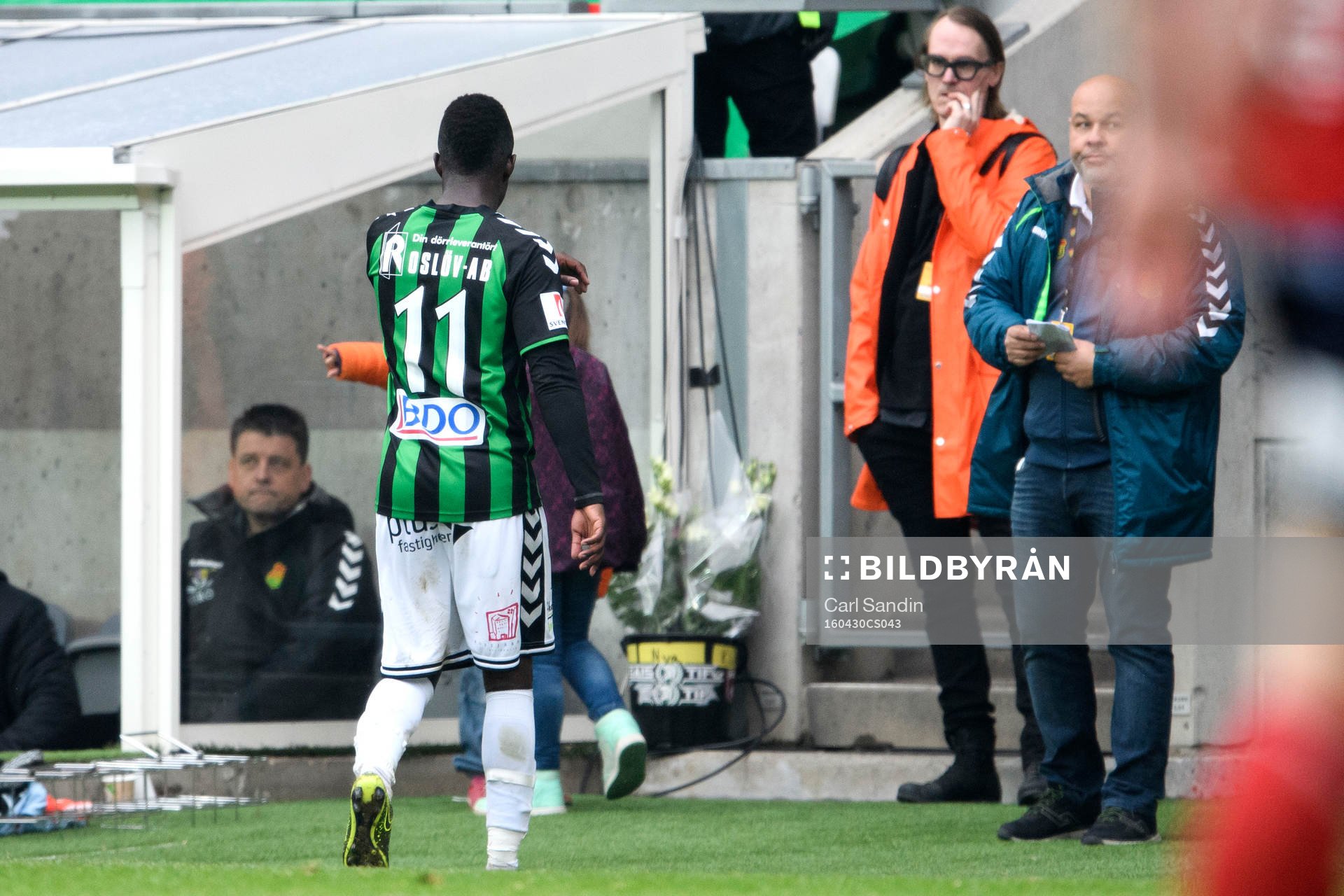 GAIS Kieron Cadogan lämnar planen