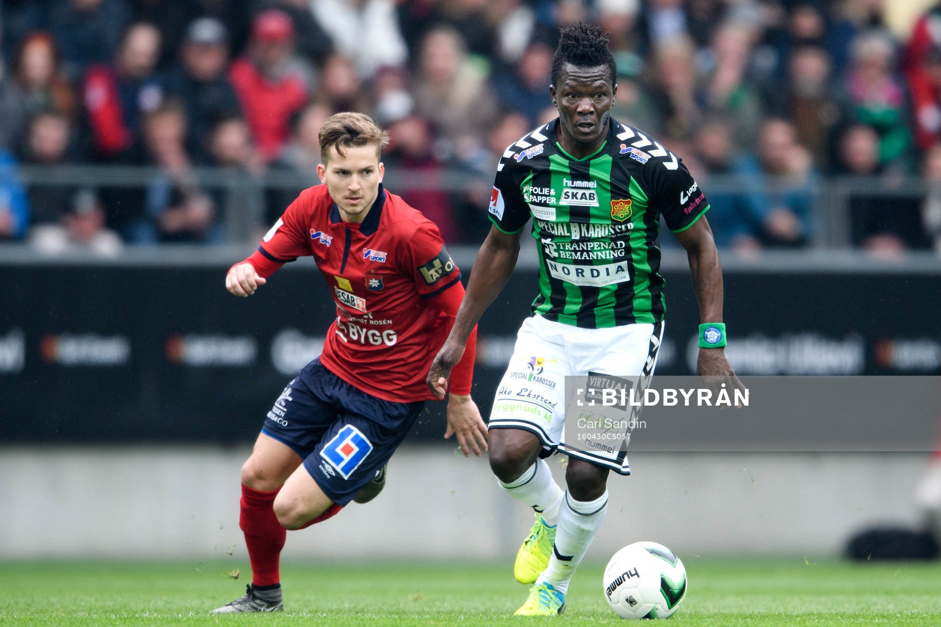 Örgrytes Andreas Östling och GAIS Ibrahim Tetej Bangura