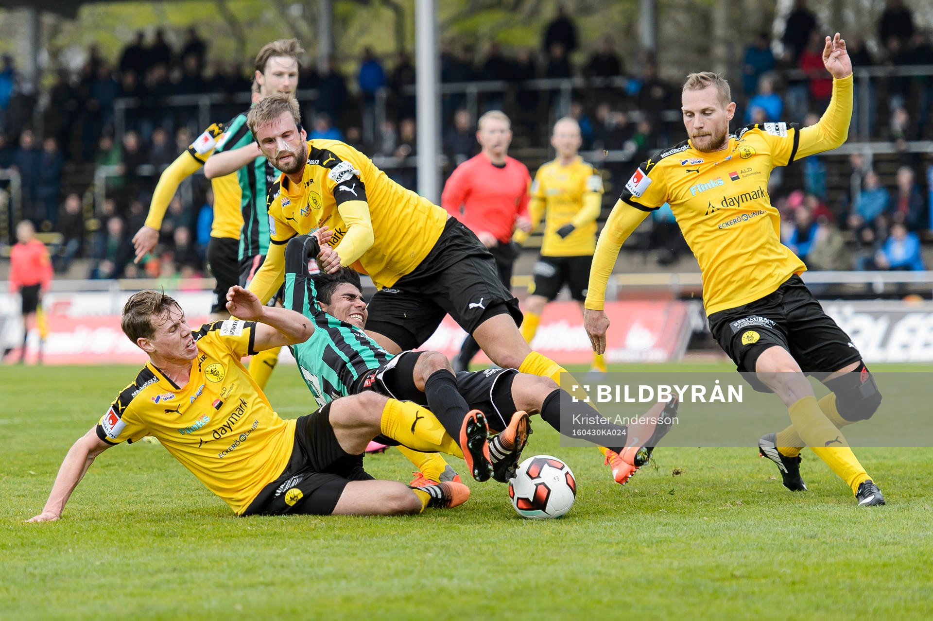 under fotbollsmatchen i Superettan mellan Varberg och Frej