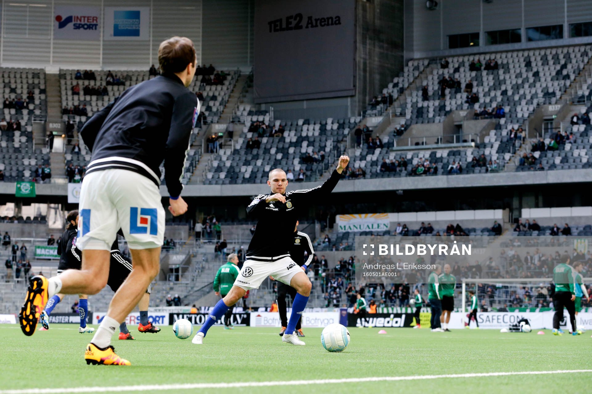 Sundsvalls spelare värmer upp
