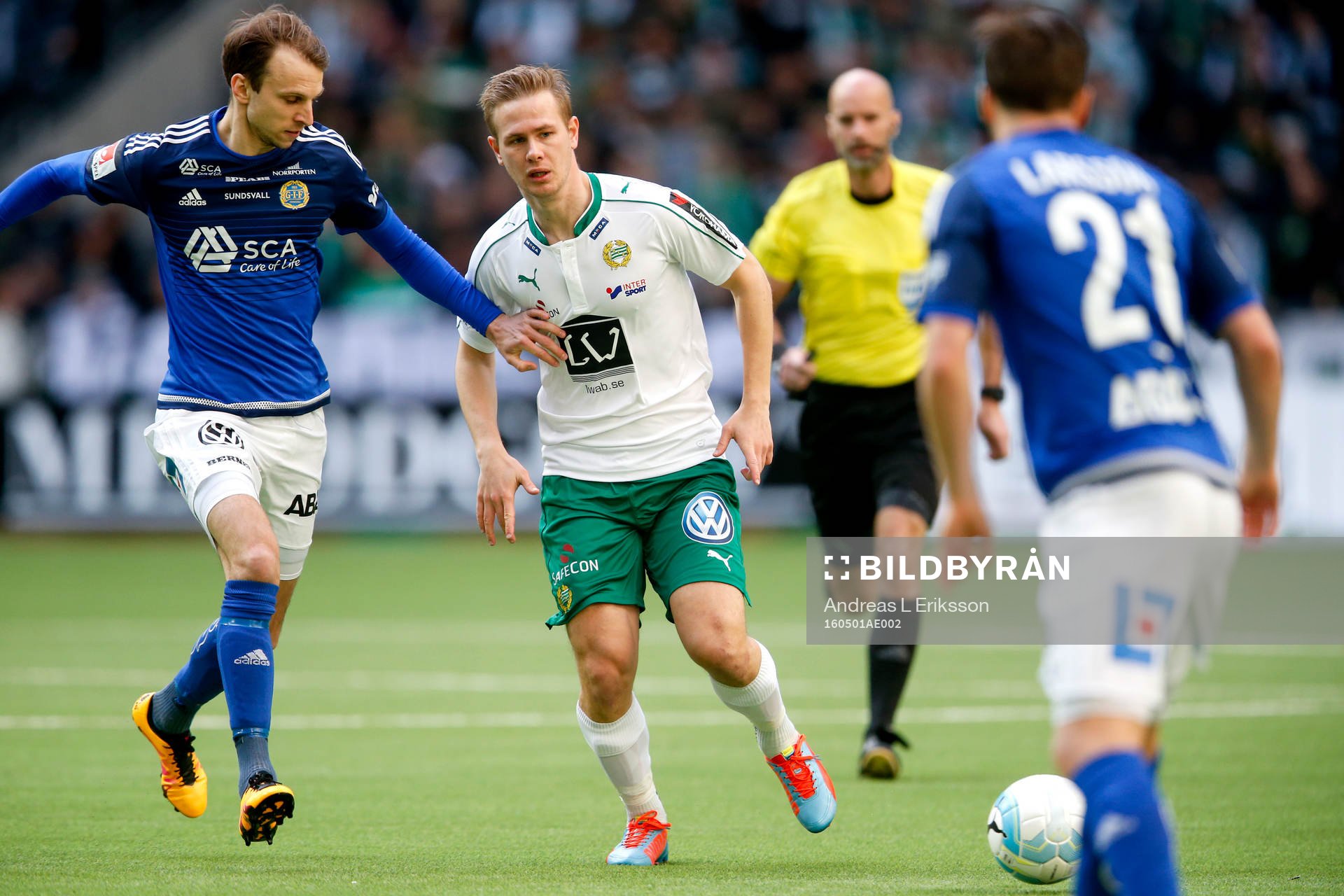 Sundsvalls Lars Christian Krogh Gerson och Hammarbys Erik