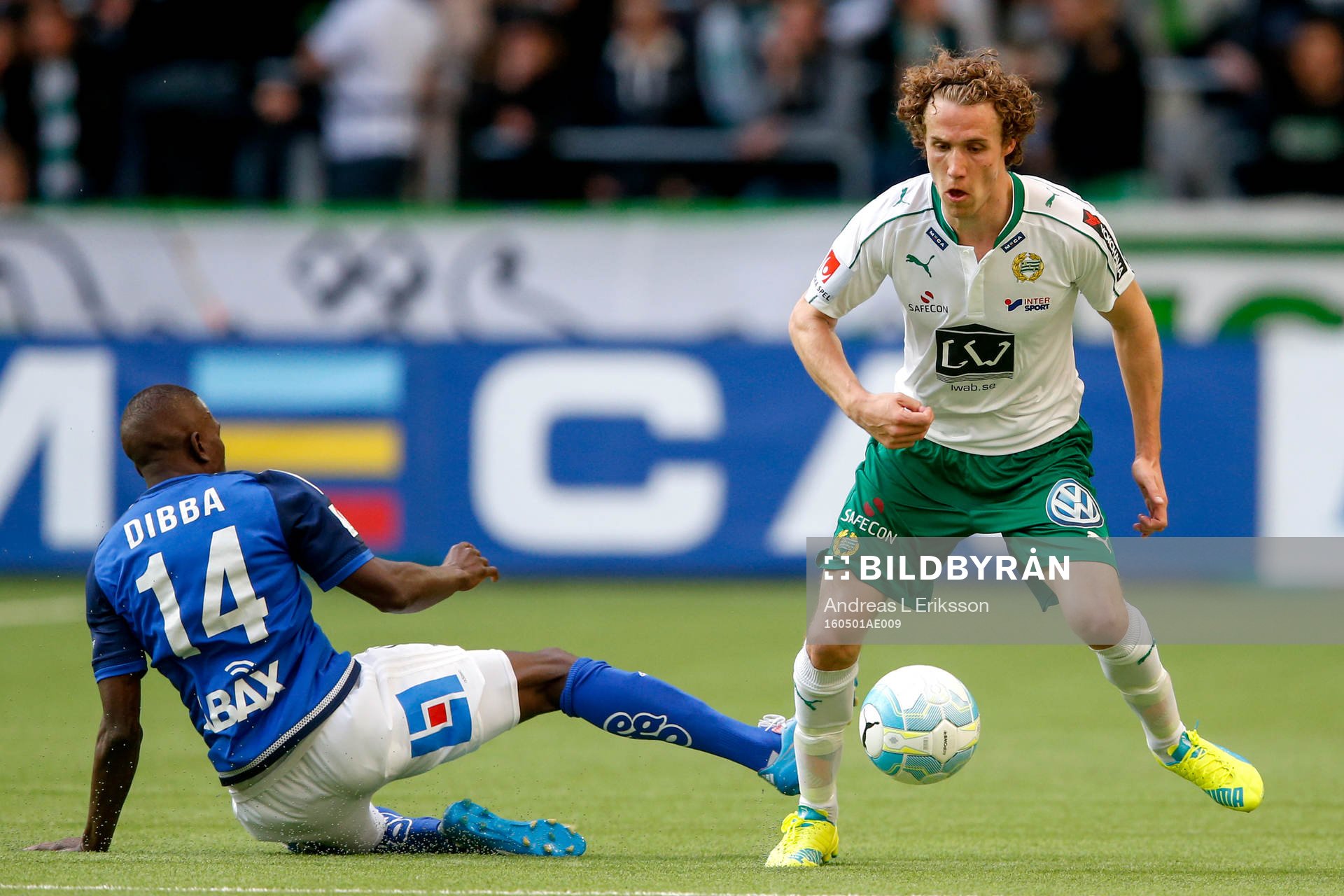 Sundsvalls Pa Amat Dibba och Hammarbys Fredrik Torsteinbö