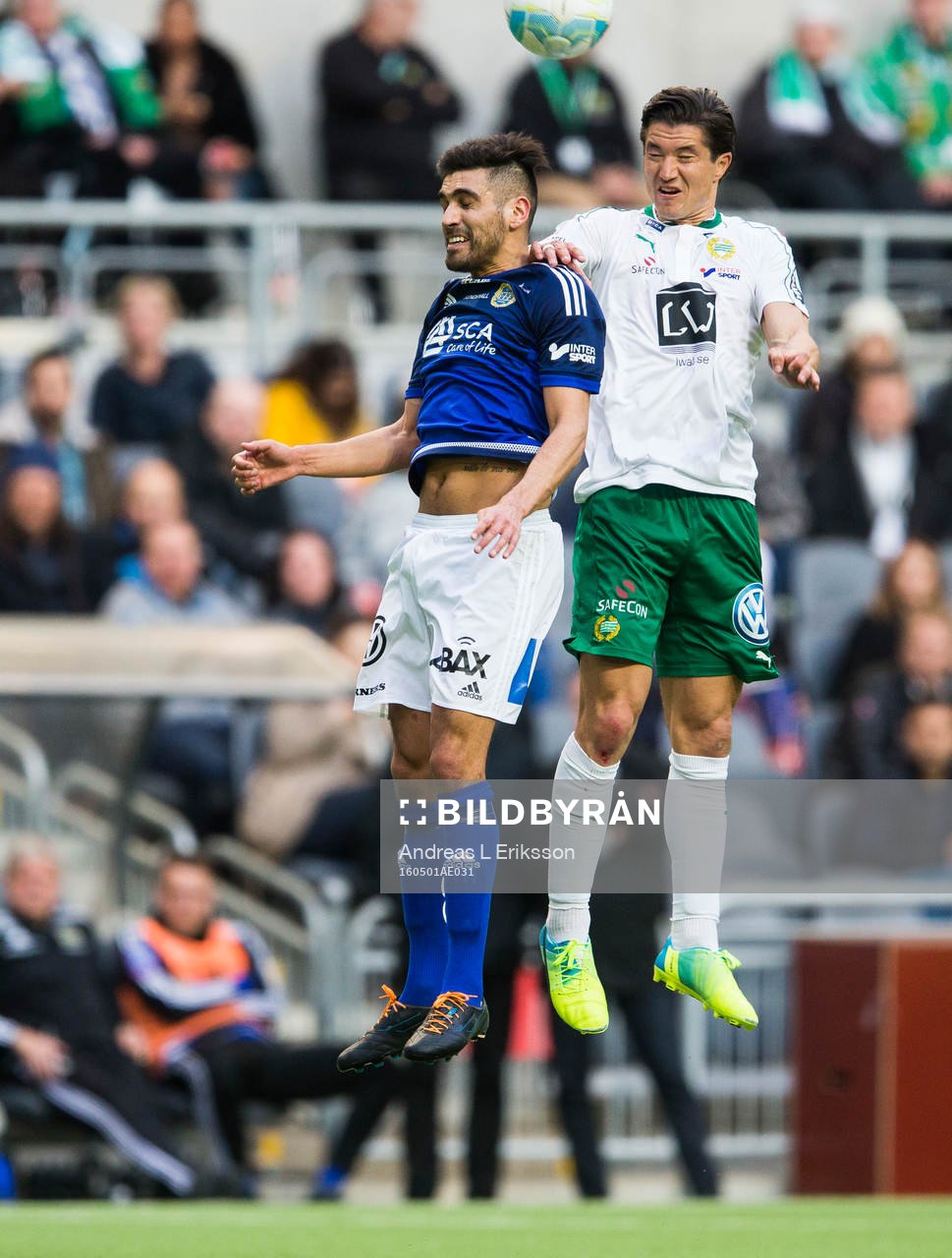 Sundsvalls Stefan Silva och Hammarbys David Boo Wiklander i