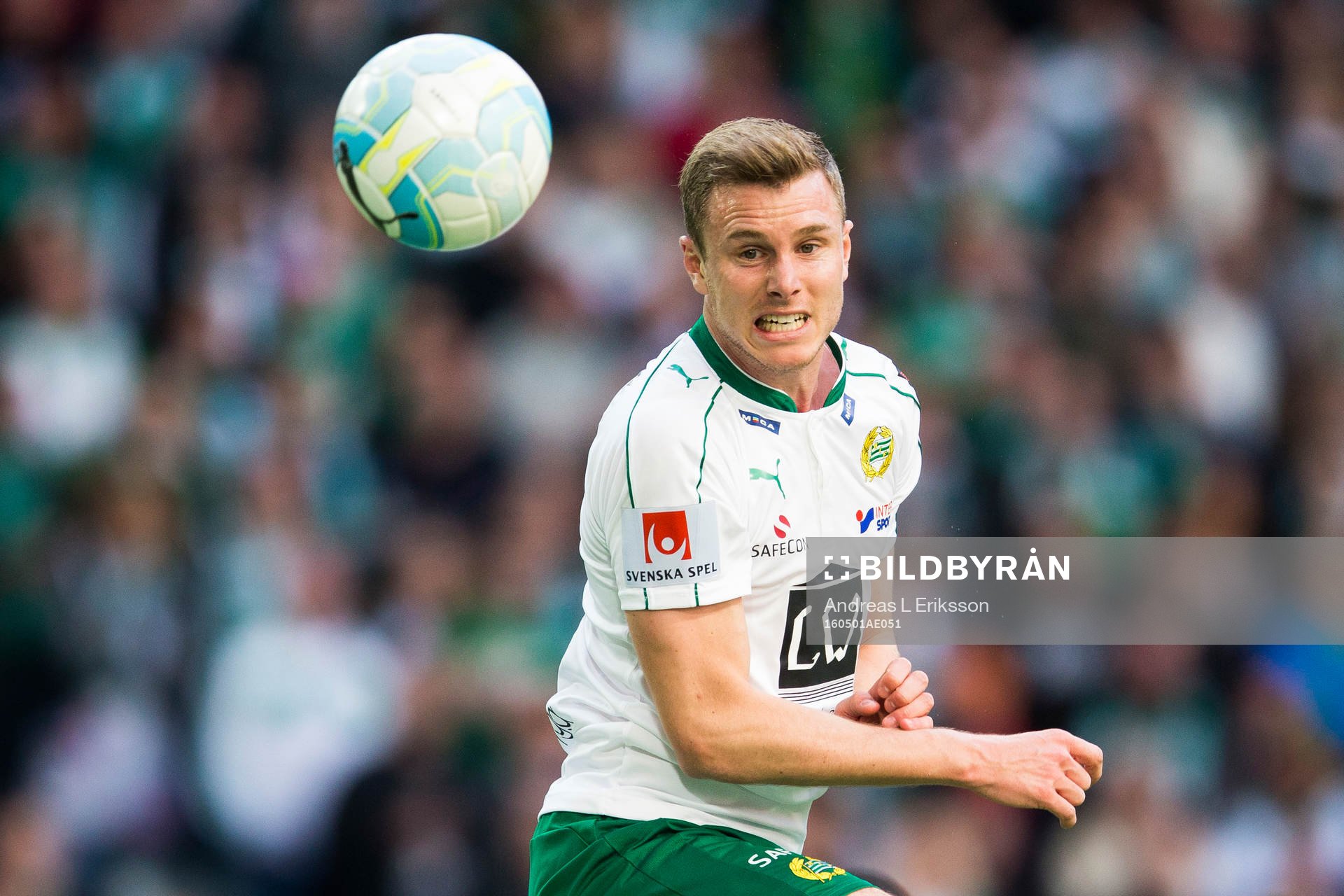 Hammarbys Richard Magyar med en nick