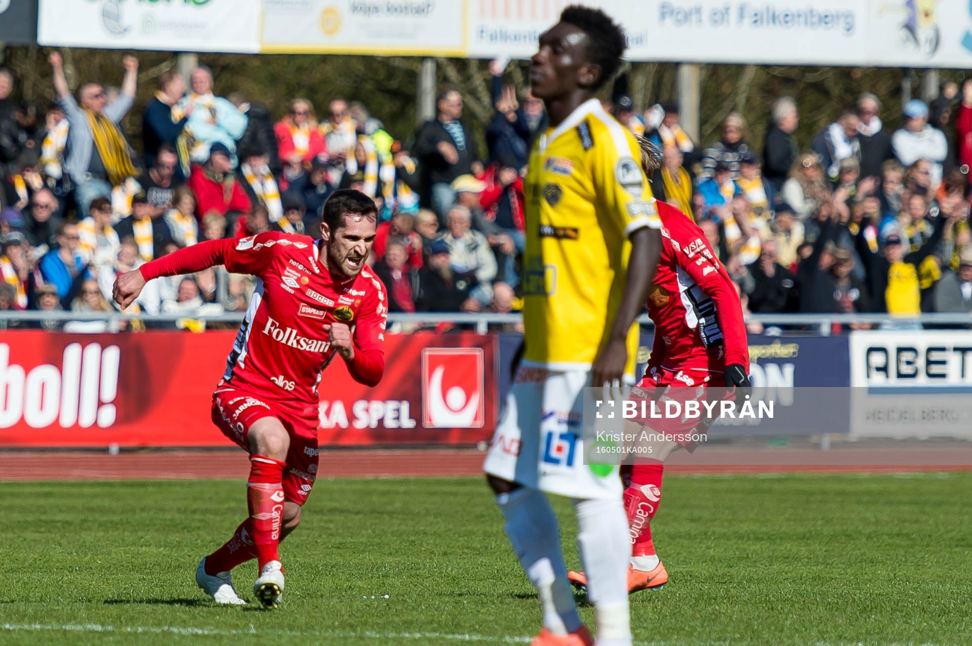 Elfsborgs Emir Bajrami jublar