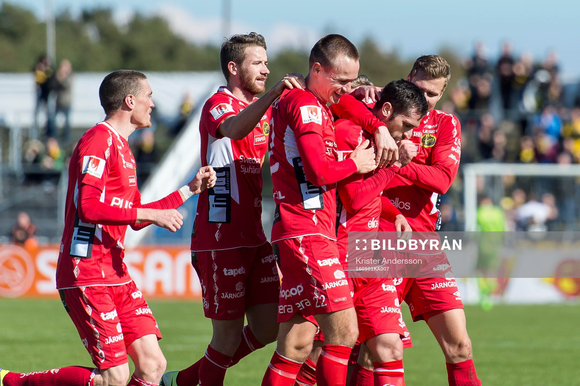 Elfsborgs spelare jublar