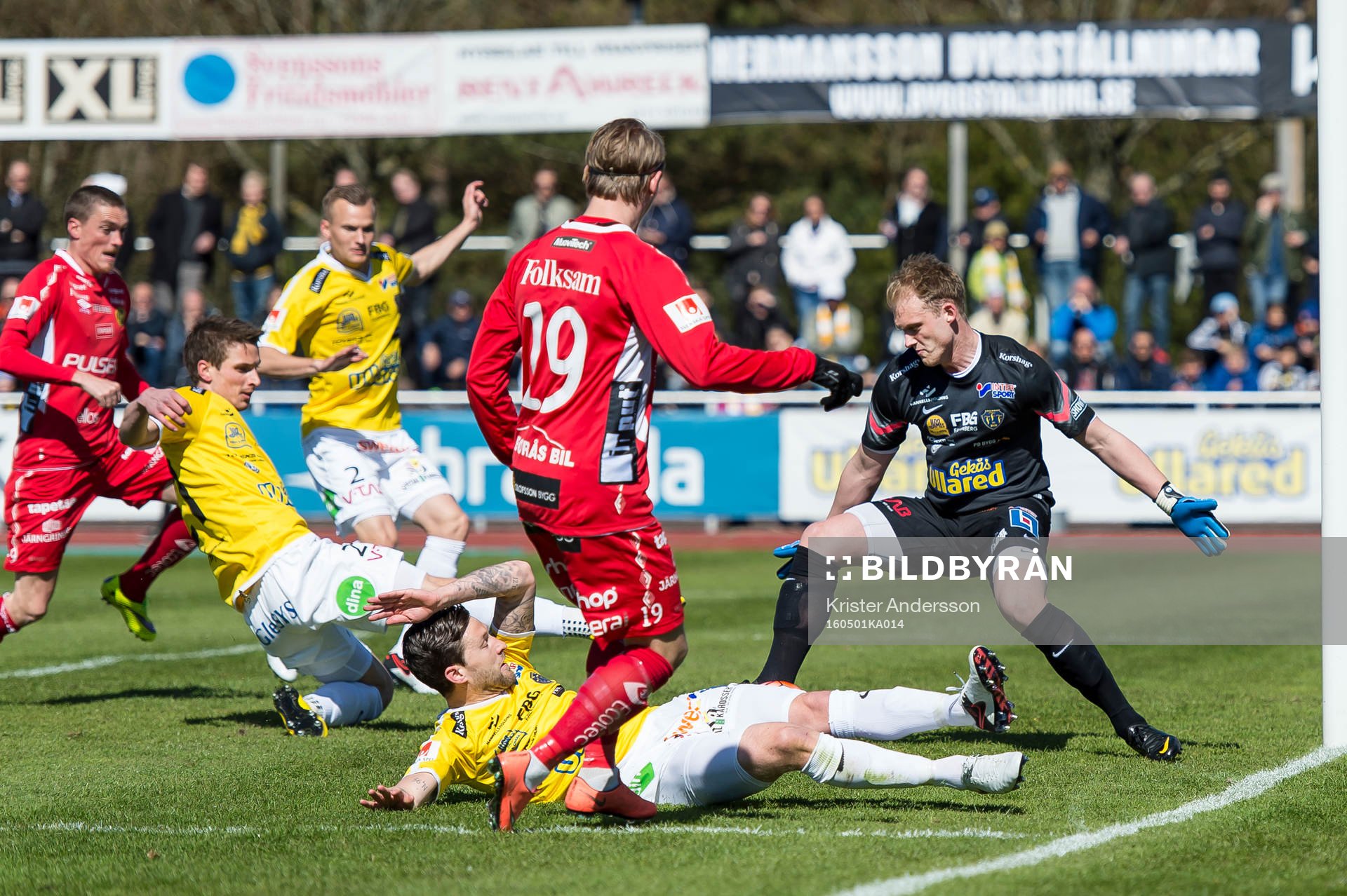 Falkenbergs målvakt Alexander Lundin