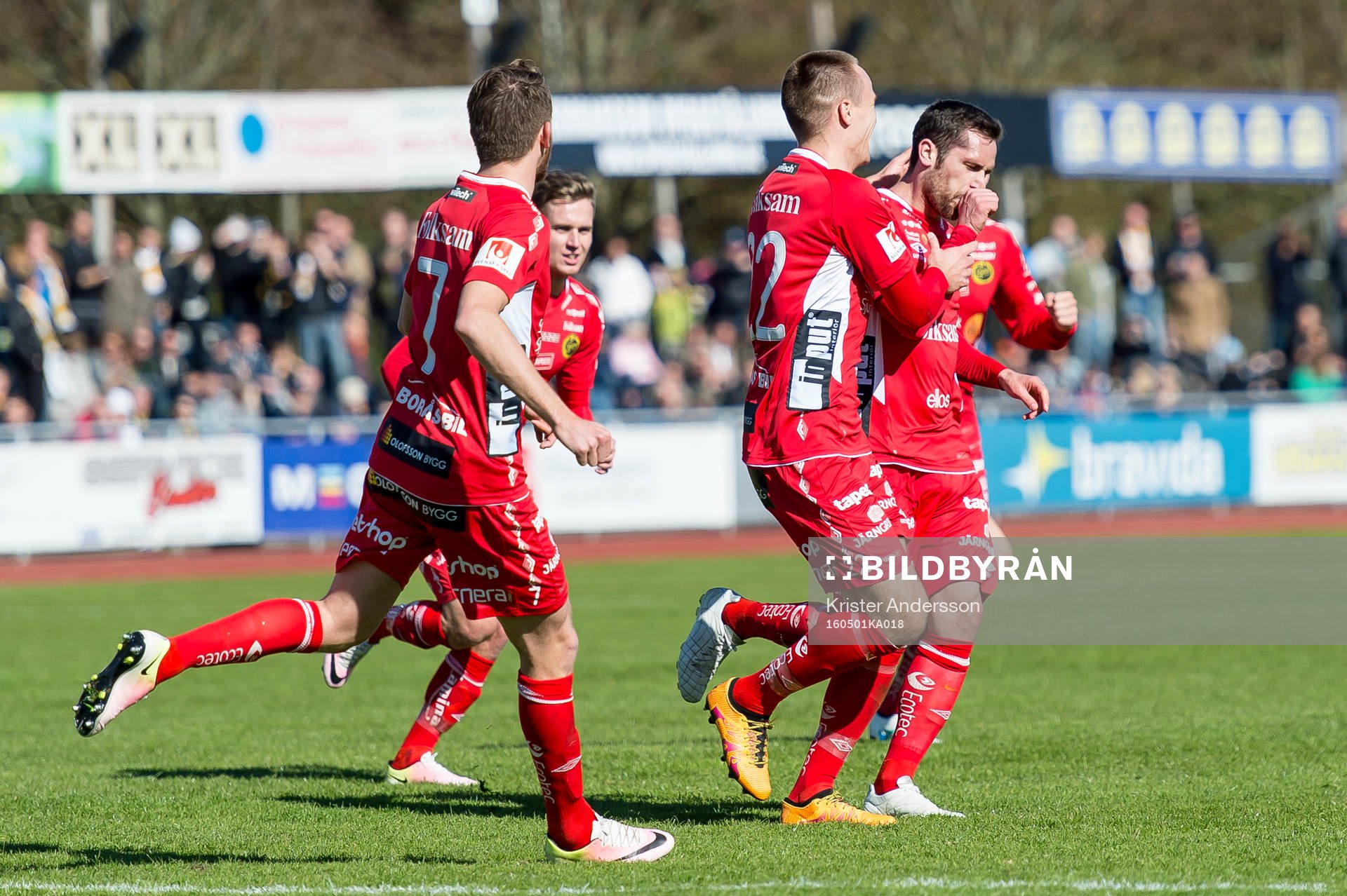 Elfsborgs Emir Bajrami har gjort 1-2 på frispark och