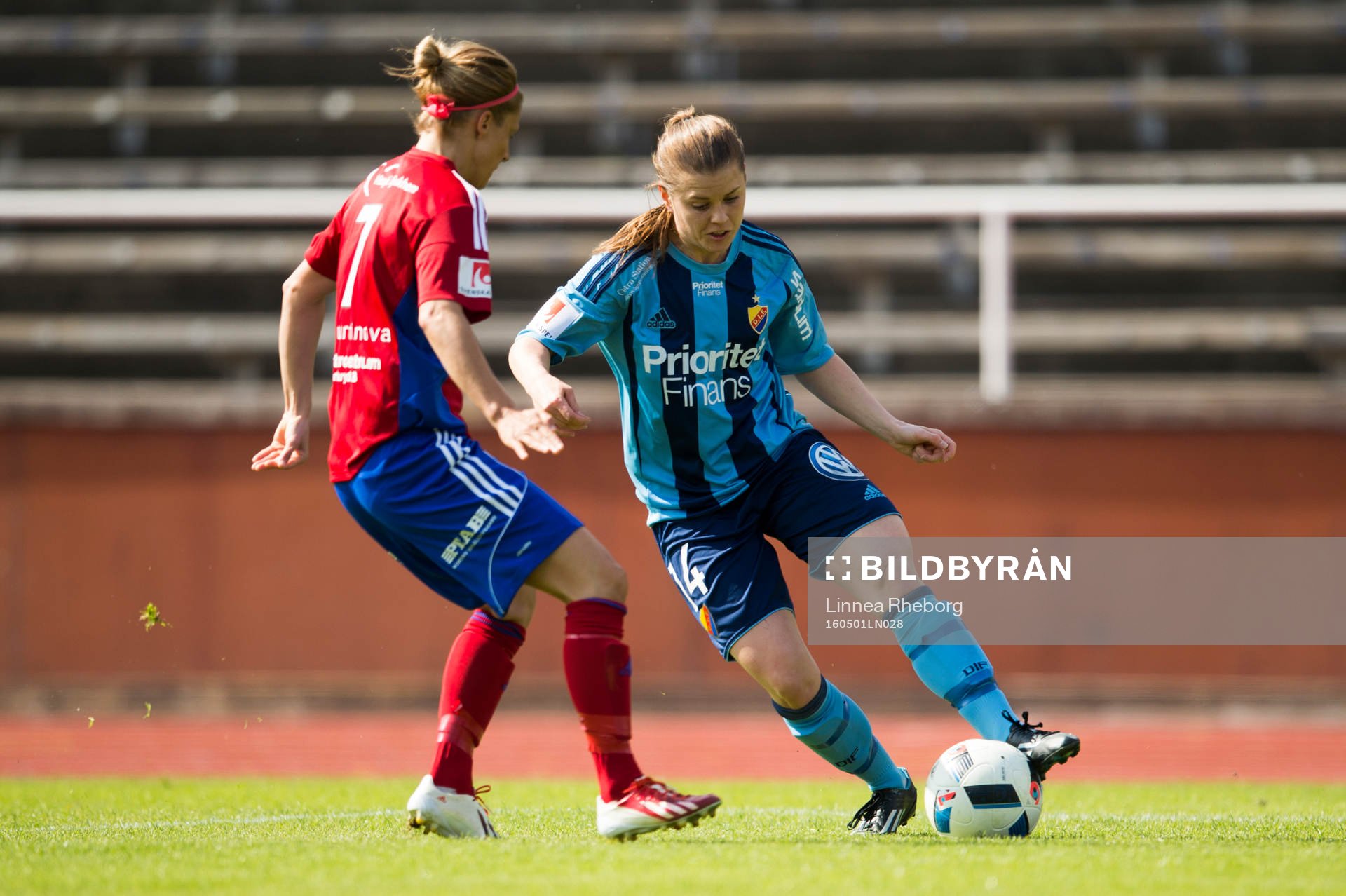 Vittsjös Therese Björck och Djurgårdens Hanna Lundqvist