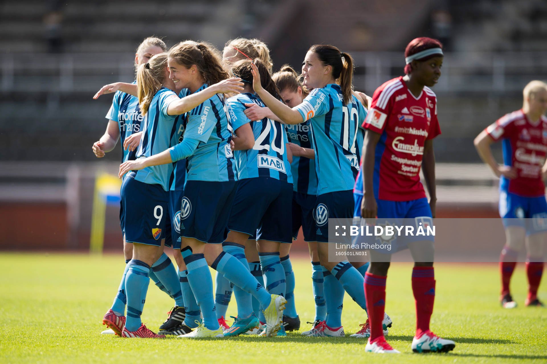 Djurgårdens spelare jublar