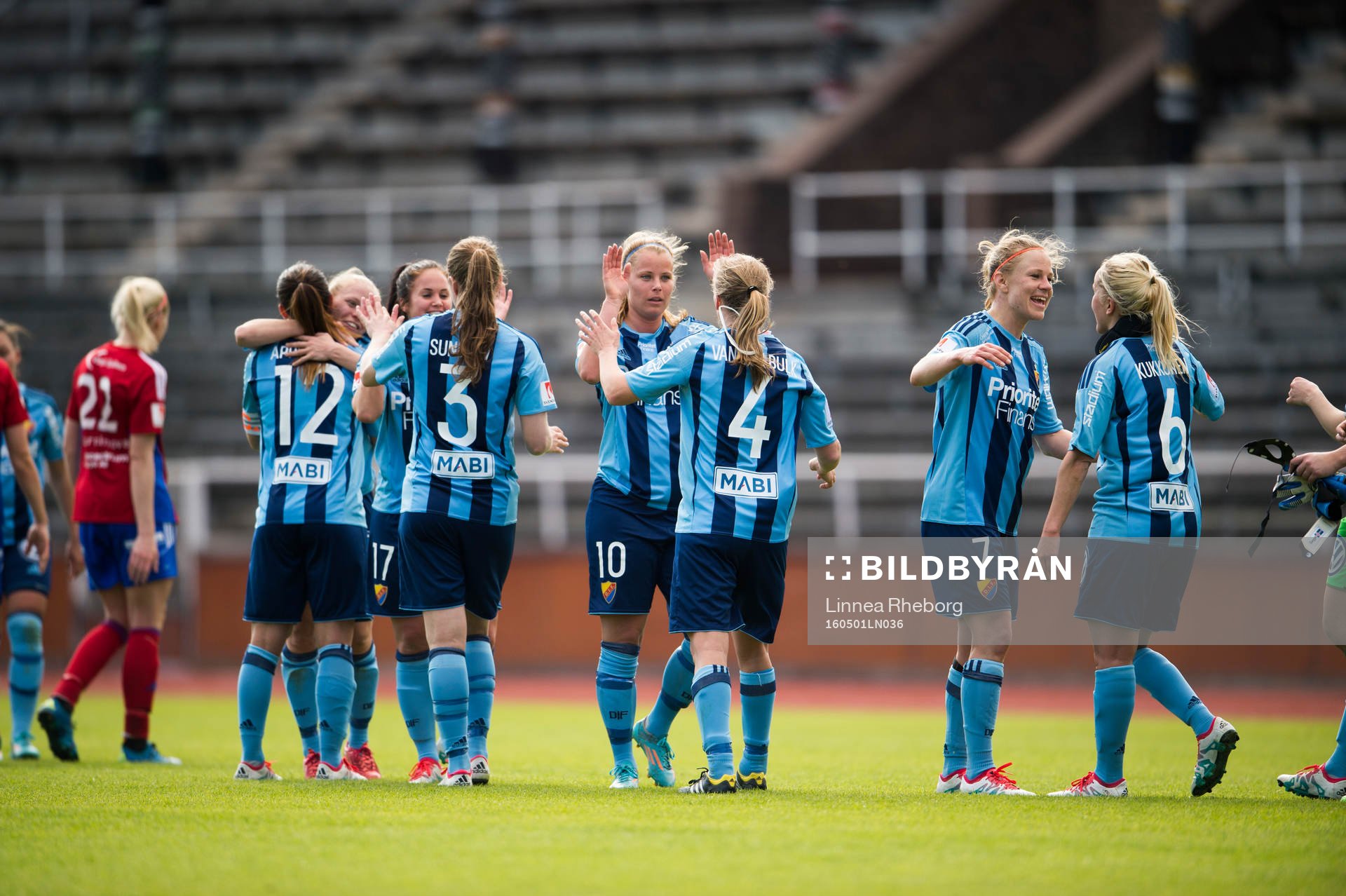 Djurgårdens spelare jublar