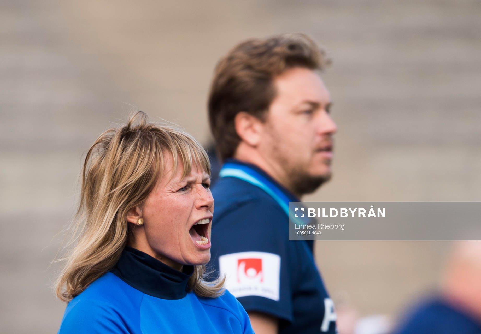 Djurgårdens tränare Yvonne Ekroth och assisterande