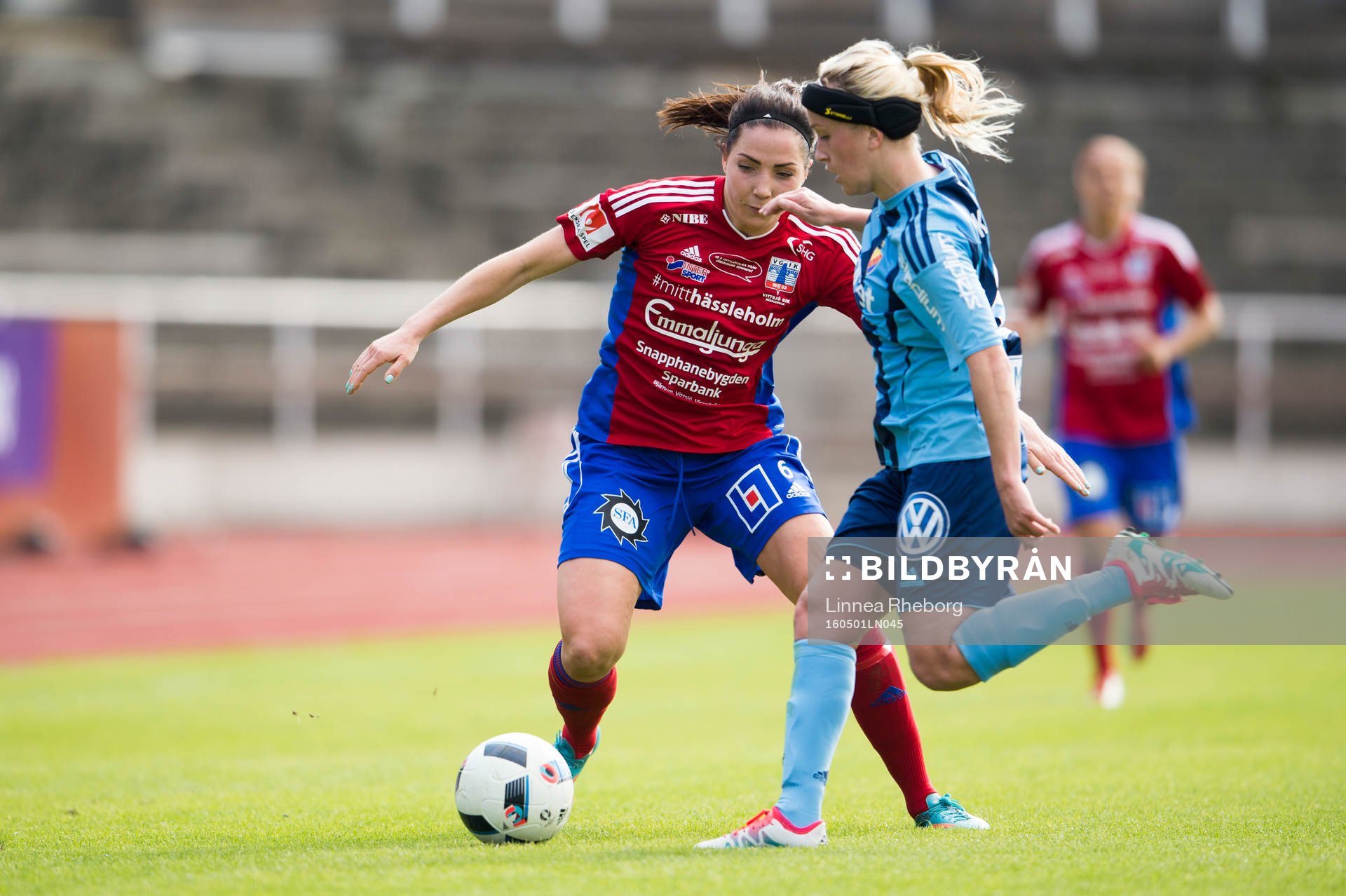 Vittsjös Clara Markstedt och Djurgårdens Annika Kukkonen