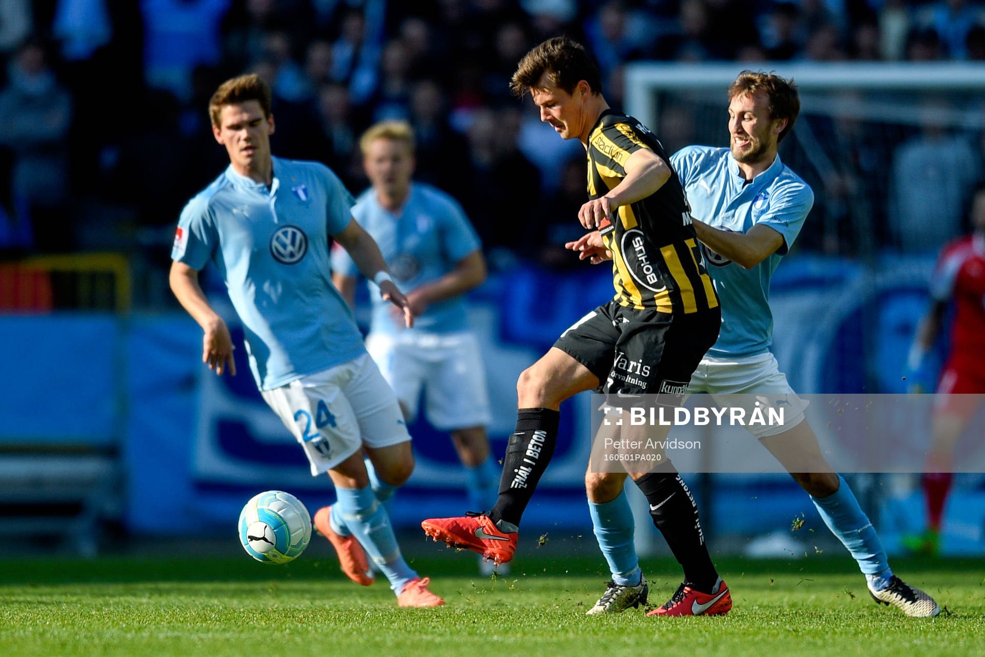 Häckens Niels Vorthoren och Malmö FFs Magnus Wolff Eikrem