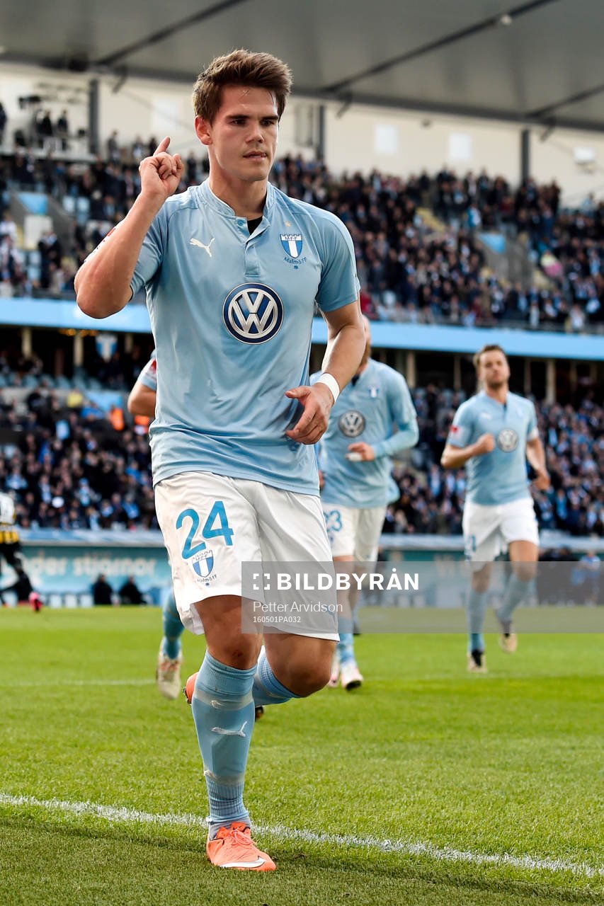 Malmö FFs Vidar Örn Kjartansson jublar