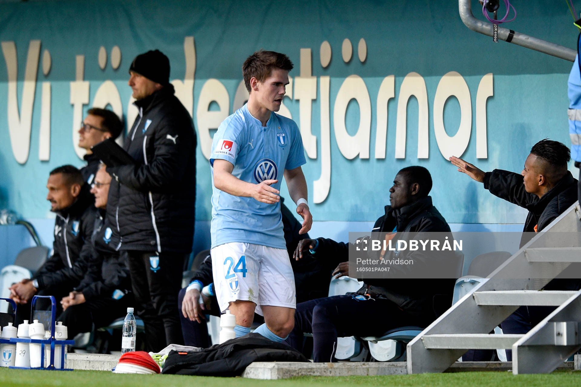 Malmö FFs Vidar Örn Kjartansson buts ut