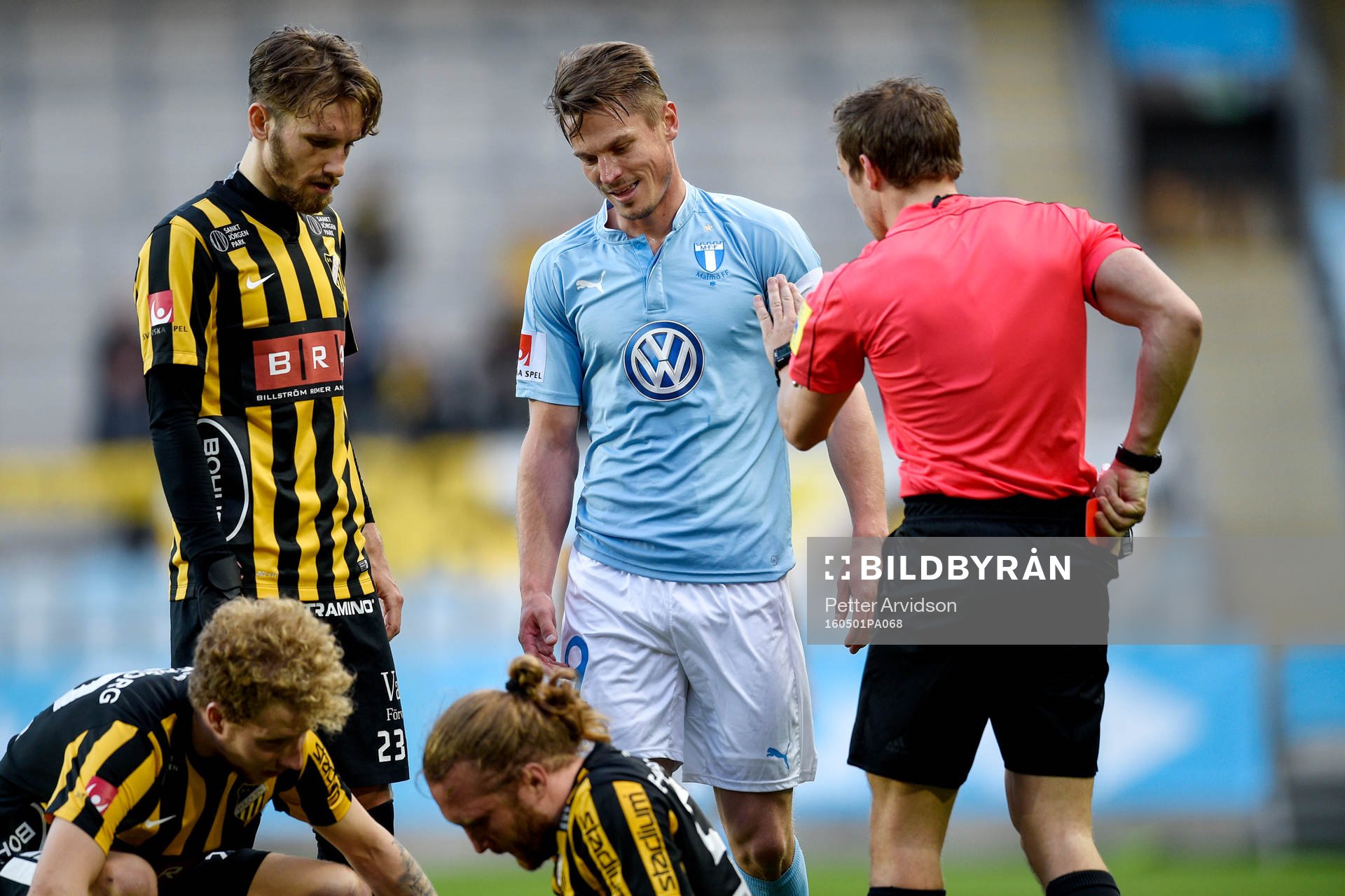 Malmö FFs Markus Rosenberg fick rött kort
