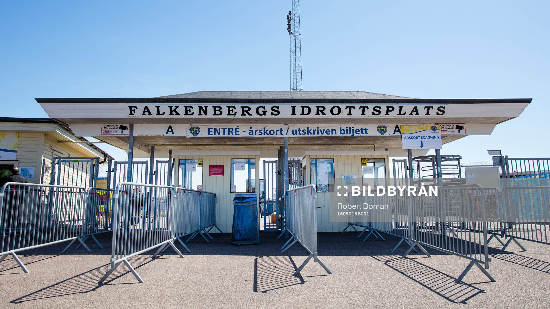 Entrén till Falkenbergs IP