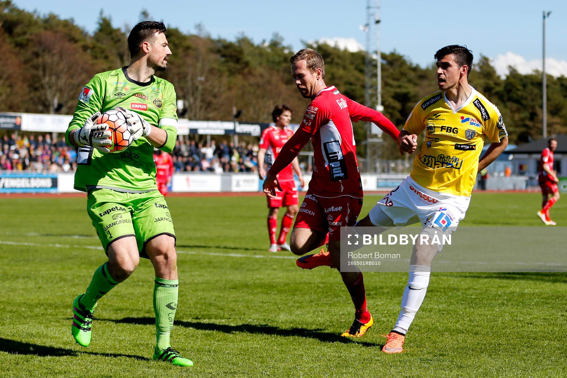 Elfsborgs målvakt Kevin Stuhr Ellegaard och Anders Randrup
