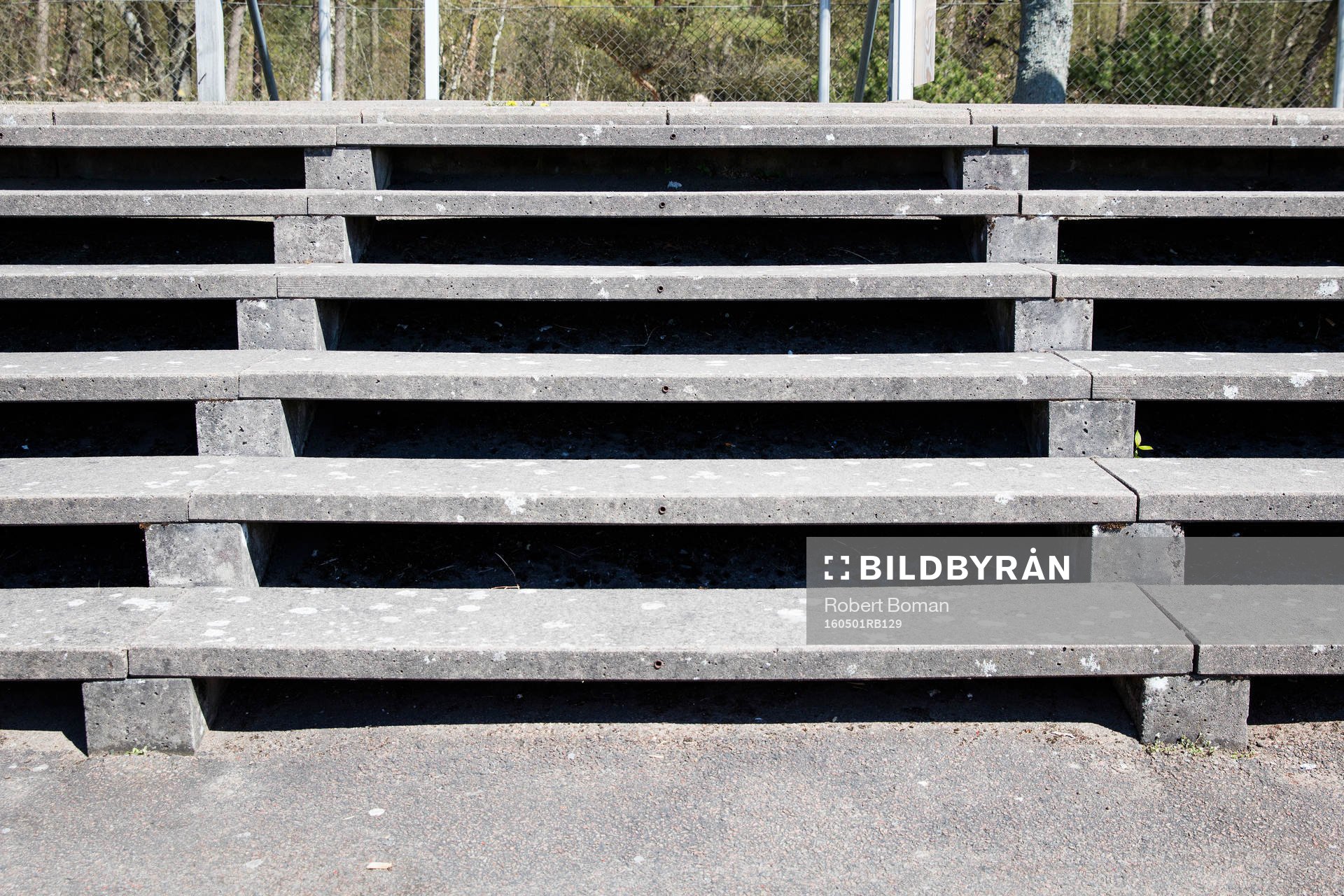 Del av en läktare