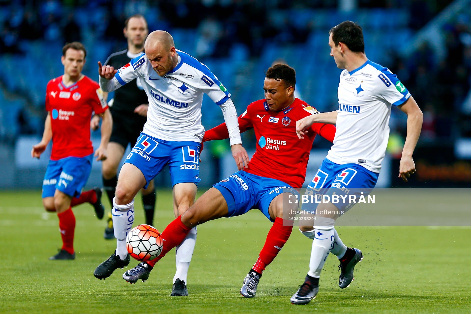Helsingborgs Matthew Rusike och Norrköpings Daniel