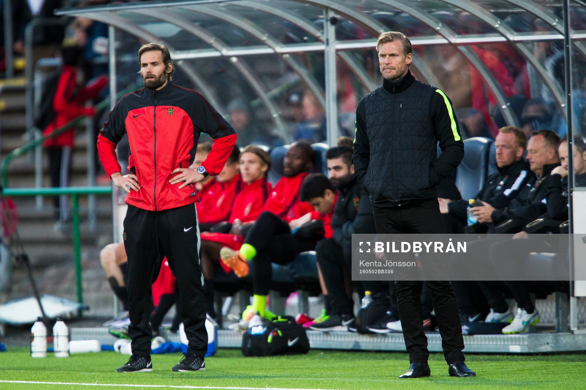 Brommapojkarnas tränare Olof Mellberg och Västerås