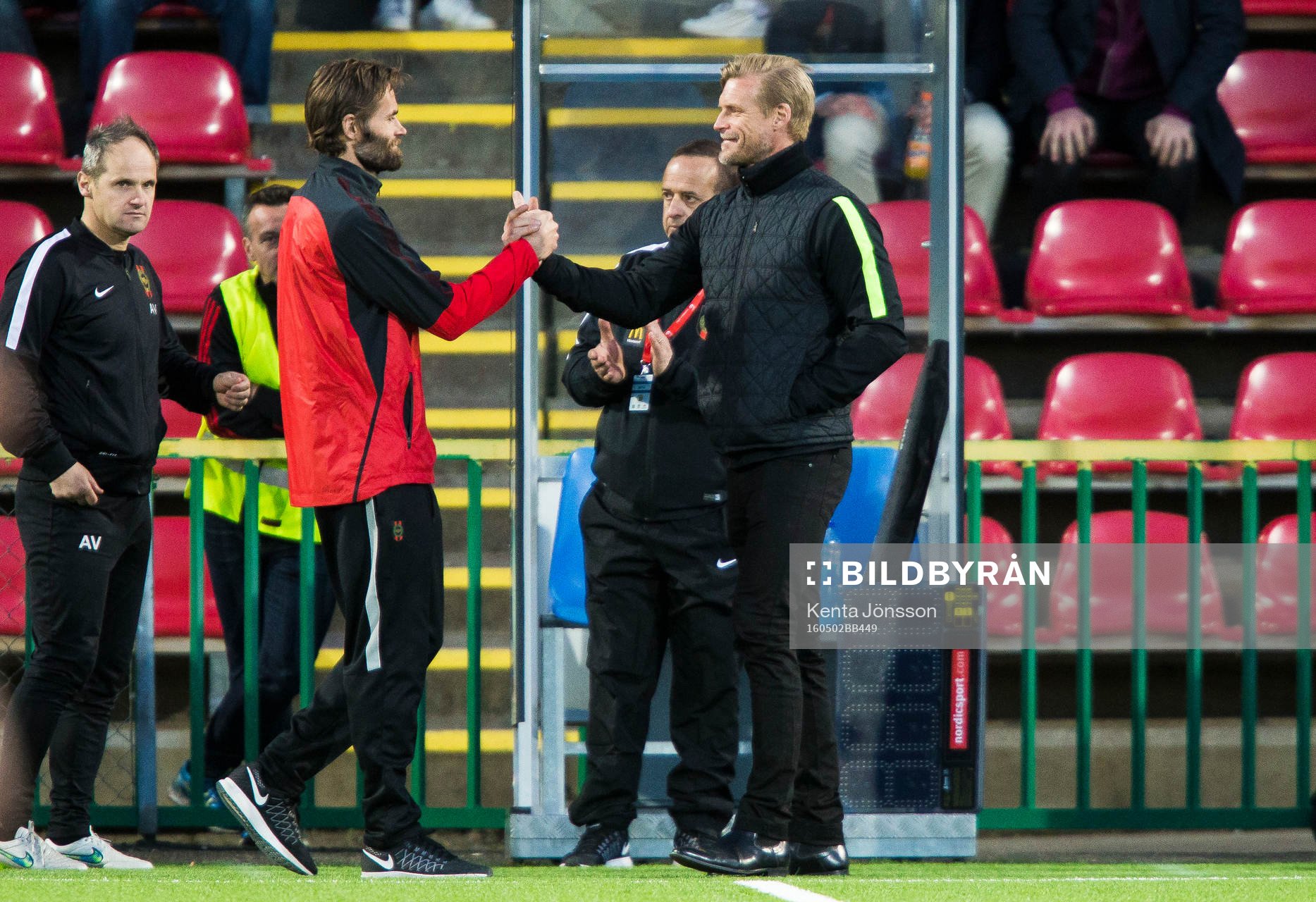 Brommapojkarnas tränare Olof Mellberg och Västerås