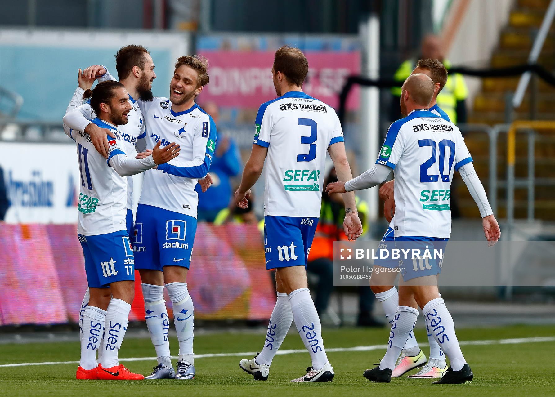 Norrköping med Emir Kujovic <jublar