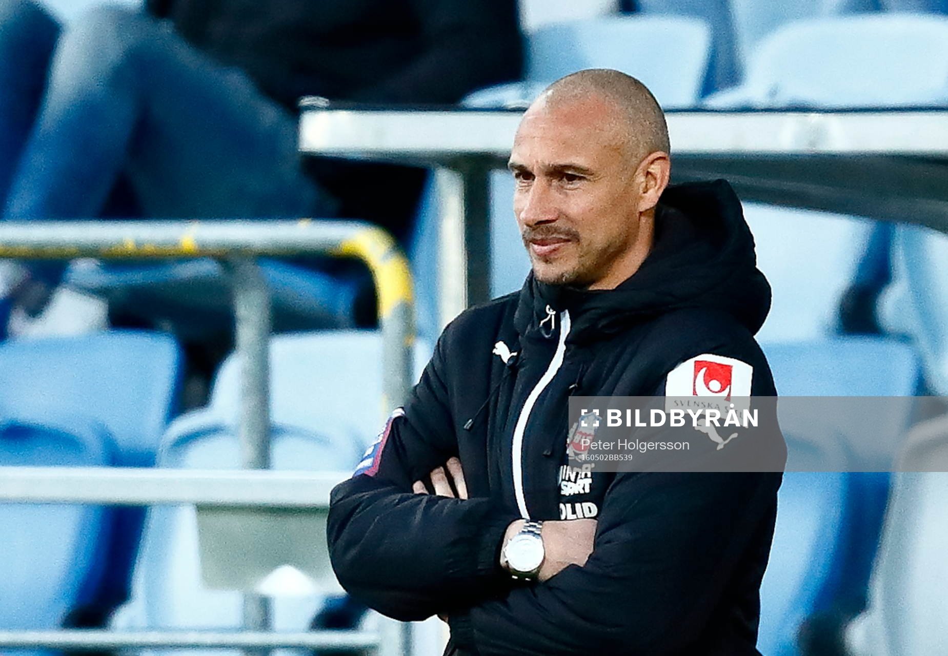 Helsingborgs tränare Henrik Larsson ler
