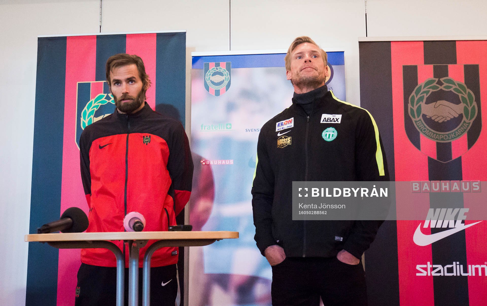 Brommapojkarnas tränare Olof Mellberg och Västerås