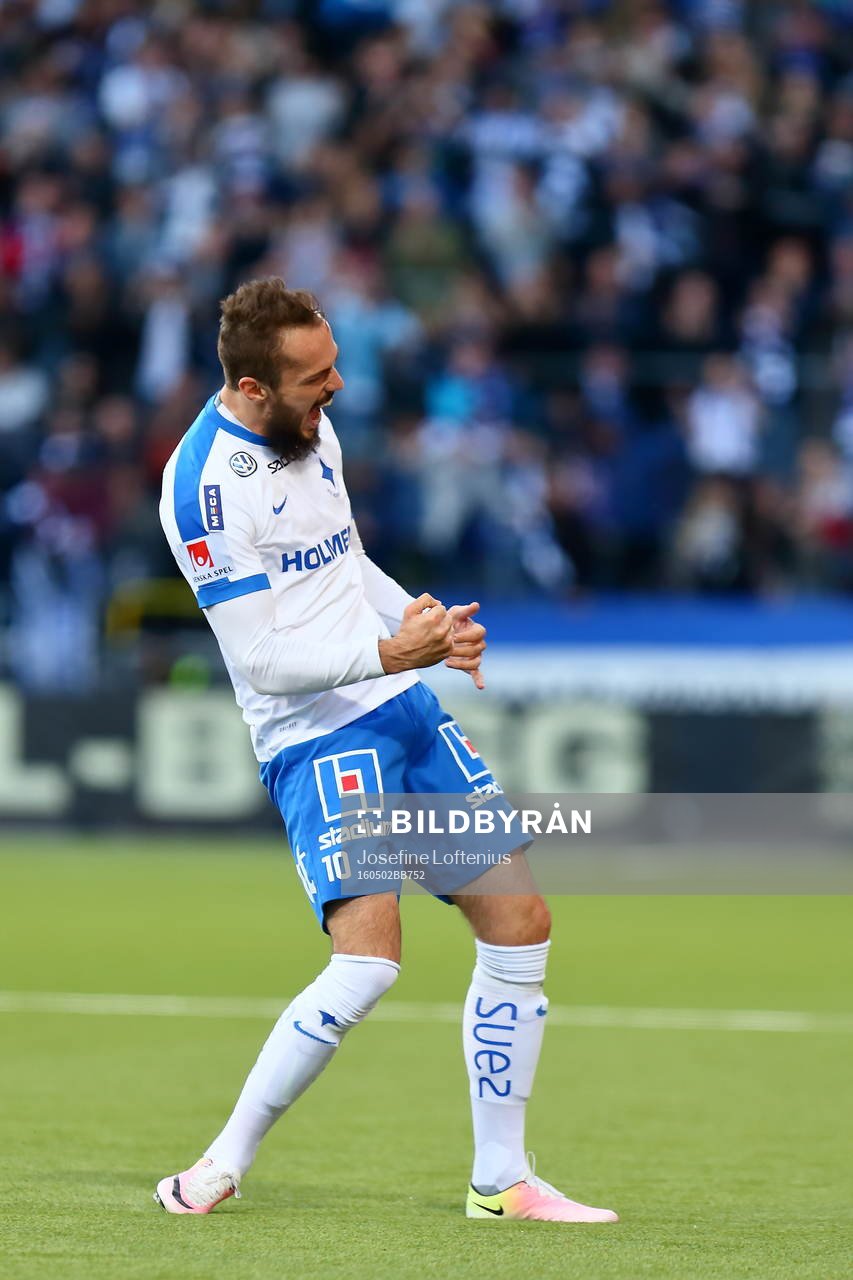 Norrköpings Emir Kujovic jublar