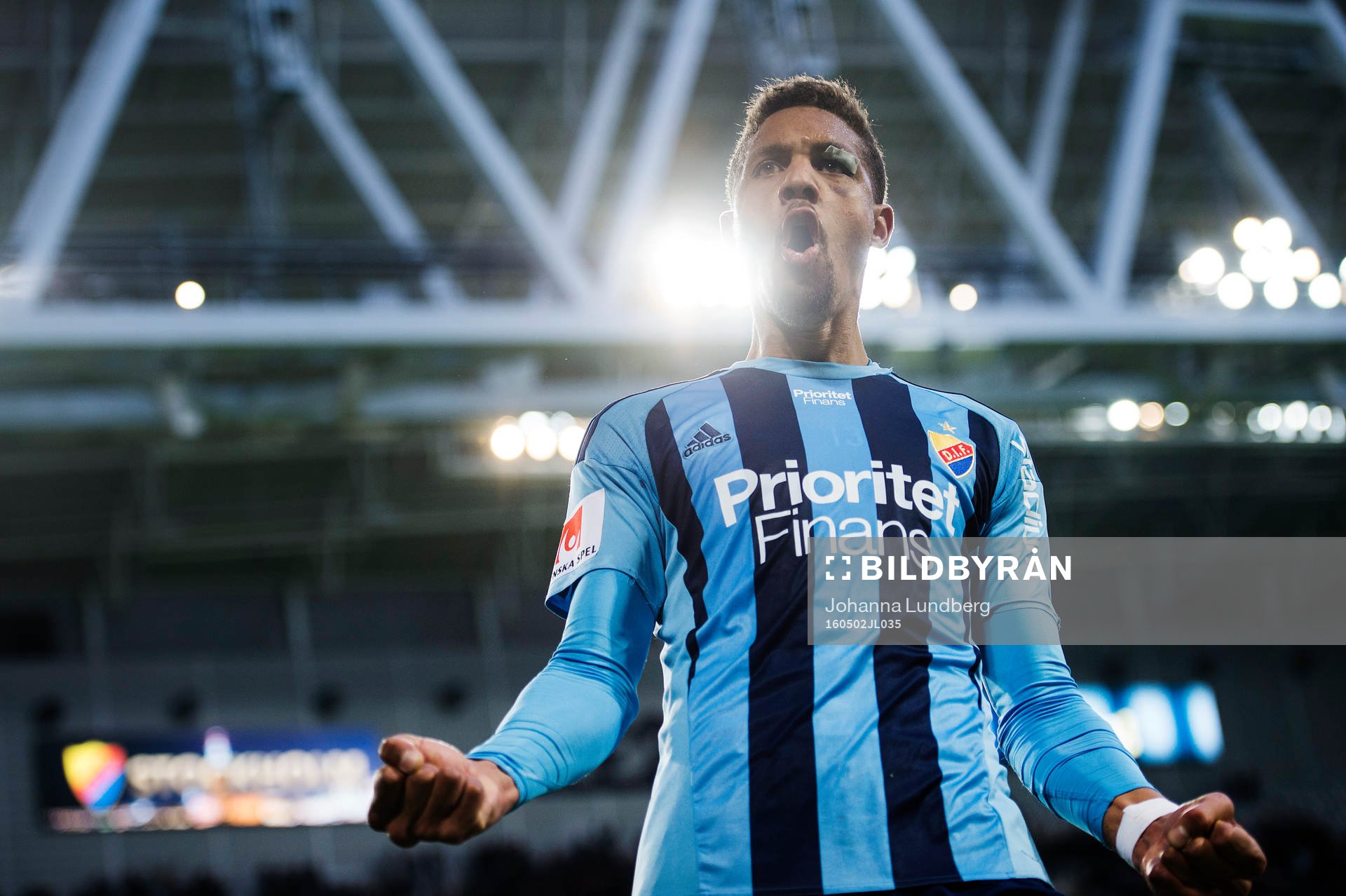 Djurgårdens Mathias Ranegie jublar