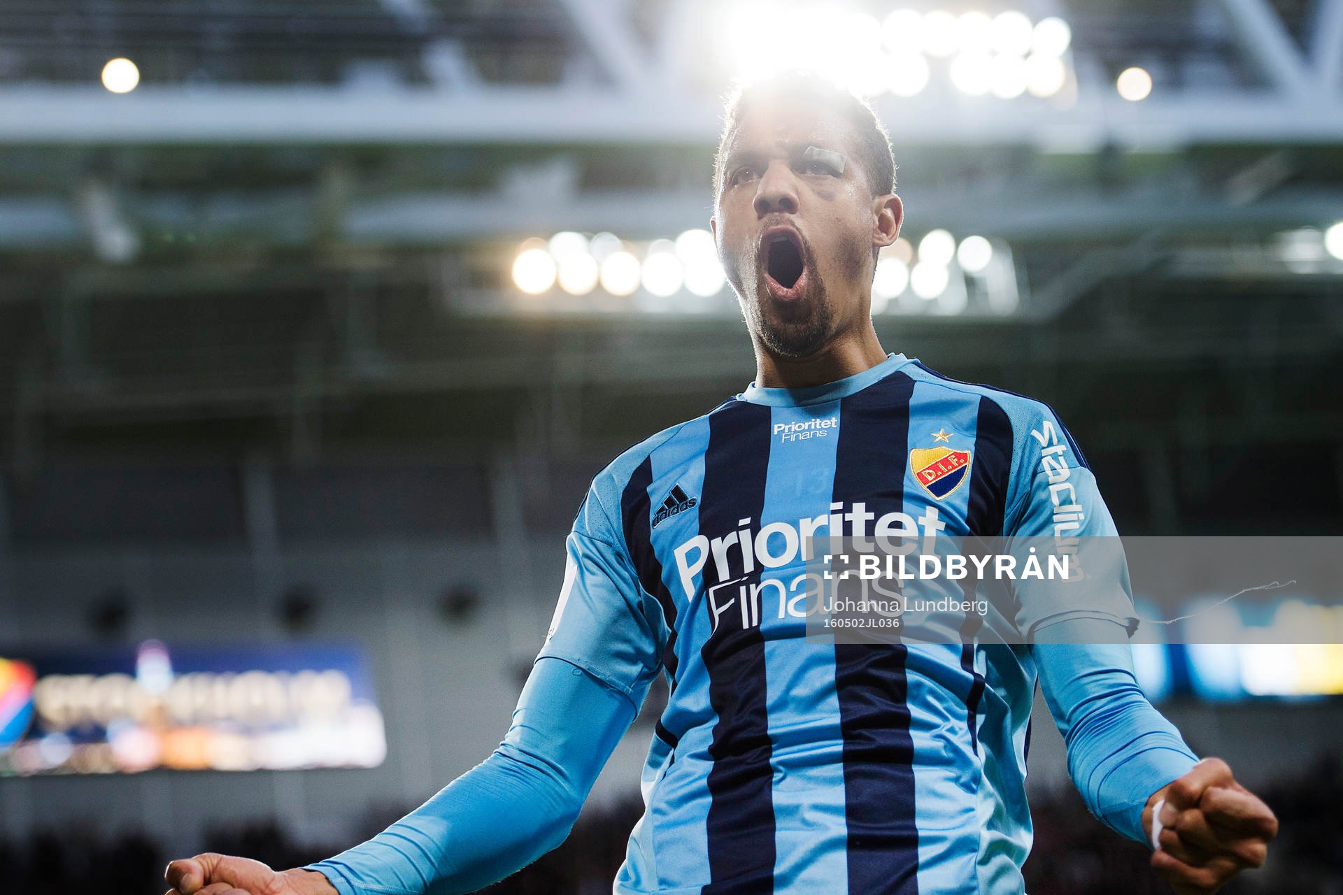 Djurgårdens Mathias Ranegie jublar