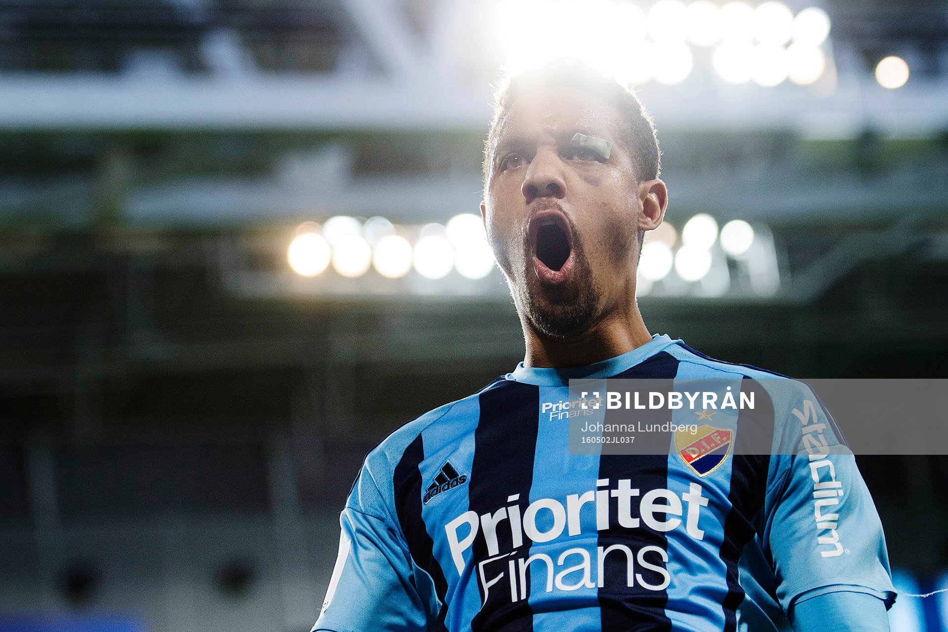Djurgårdens Mathias Ranegie jublar