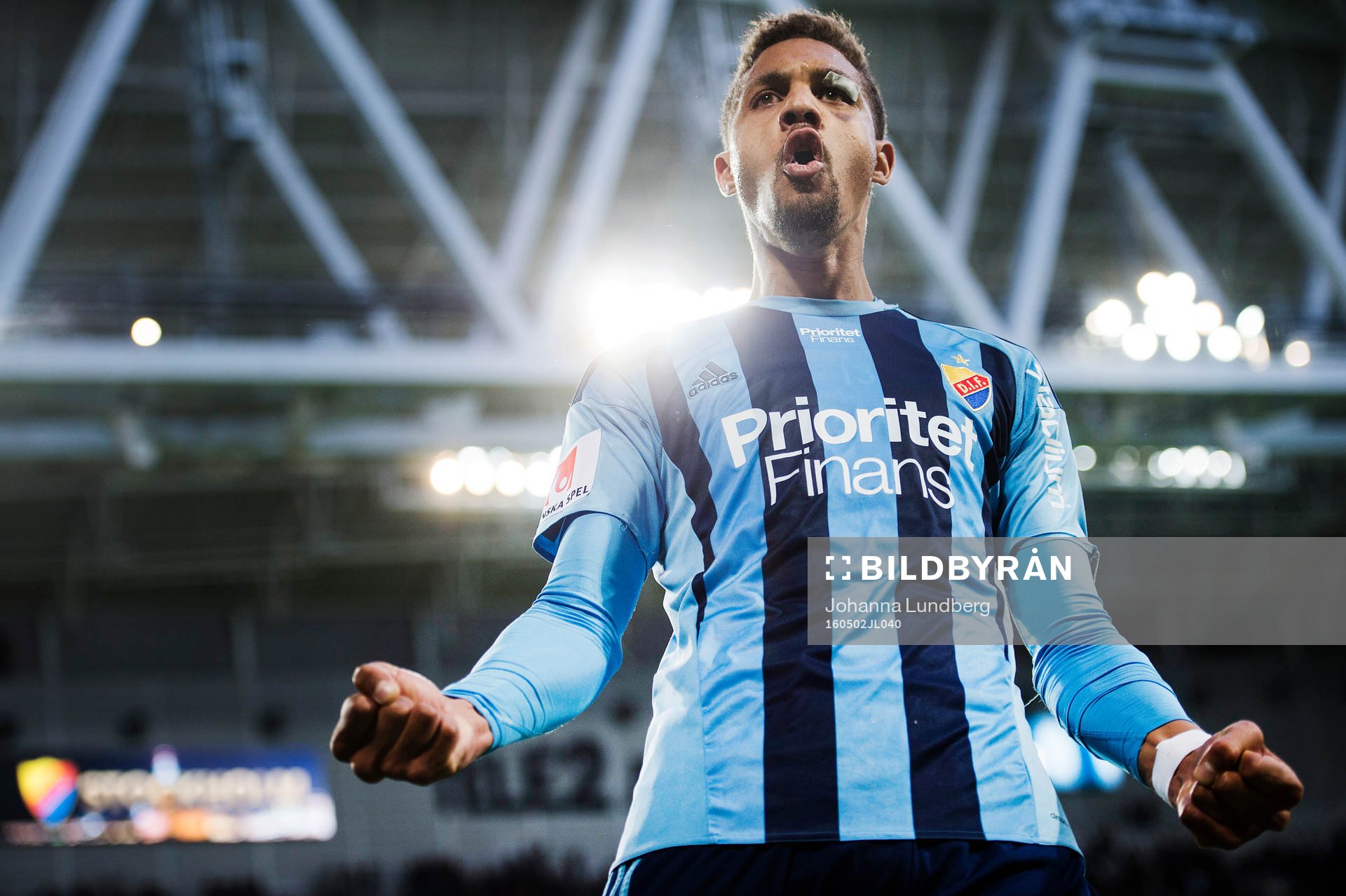 Djurgårdens Mathias Ranegie jublar