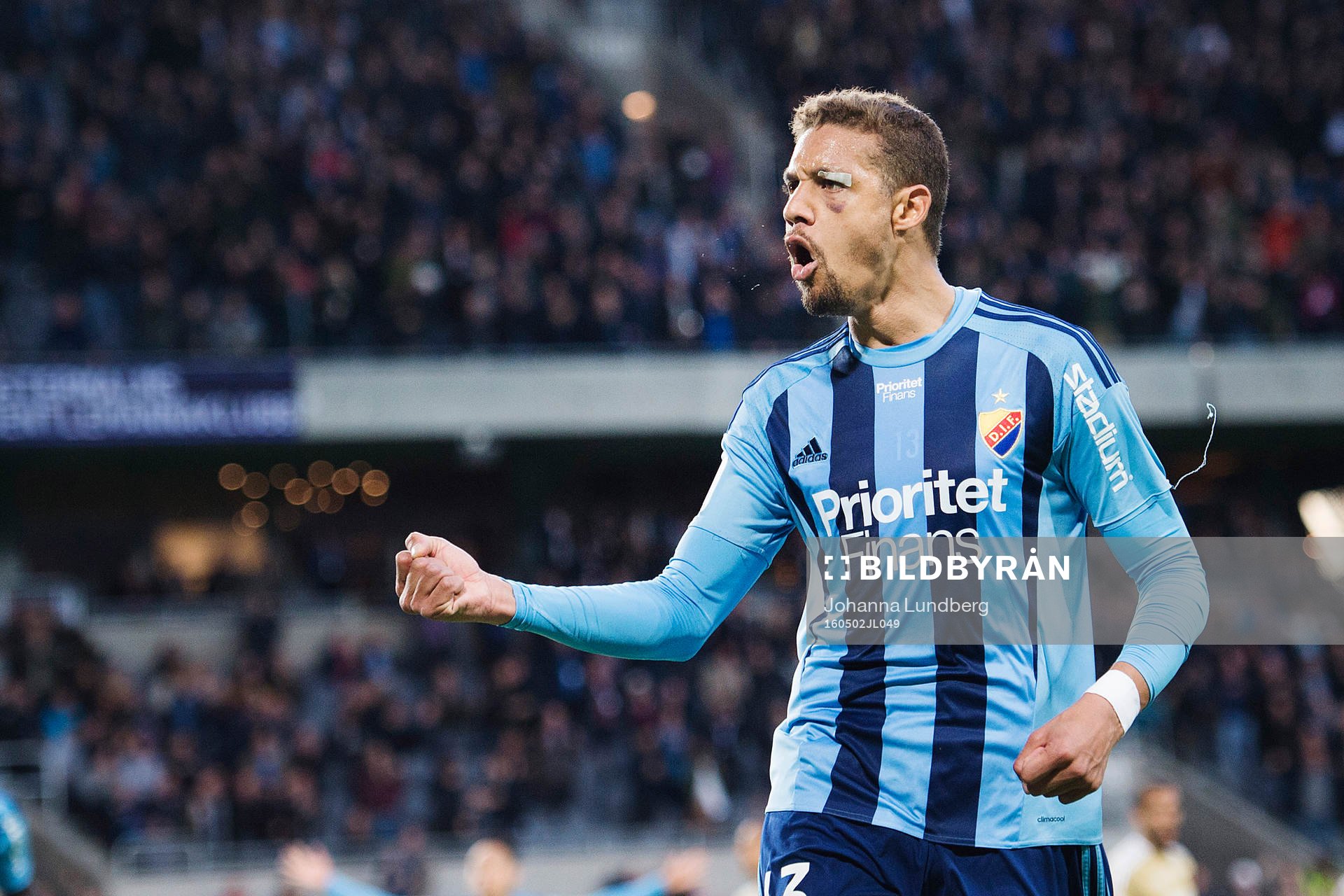 Djurgårdens Mathias Ranegie jublar