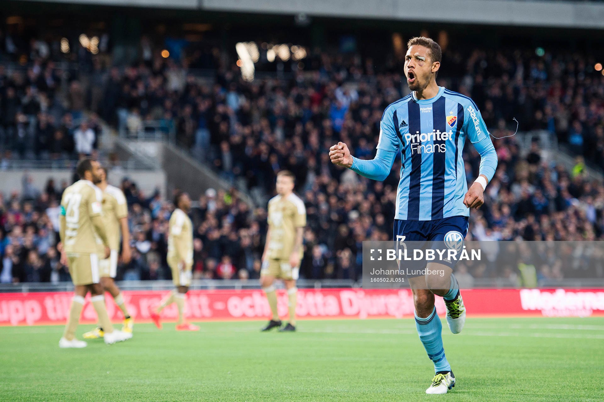 Djurgårdens Mathias Ranegie jublar