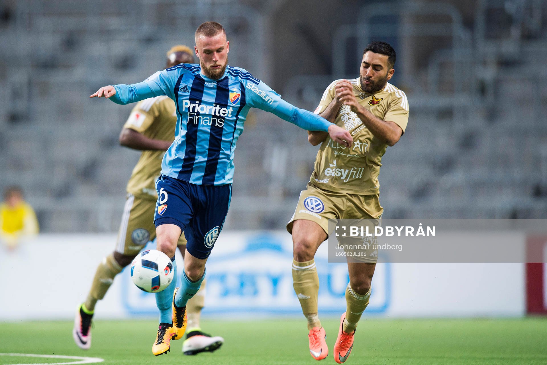 Djurgårdens Alexander Faltsetas trycker undan Östersunds