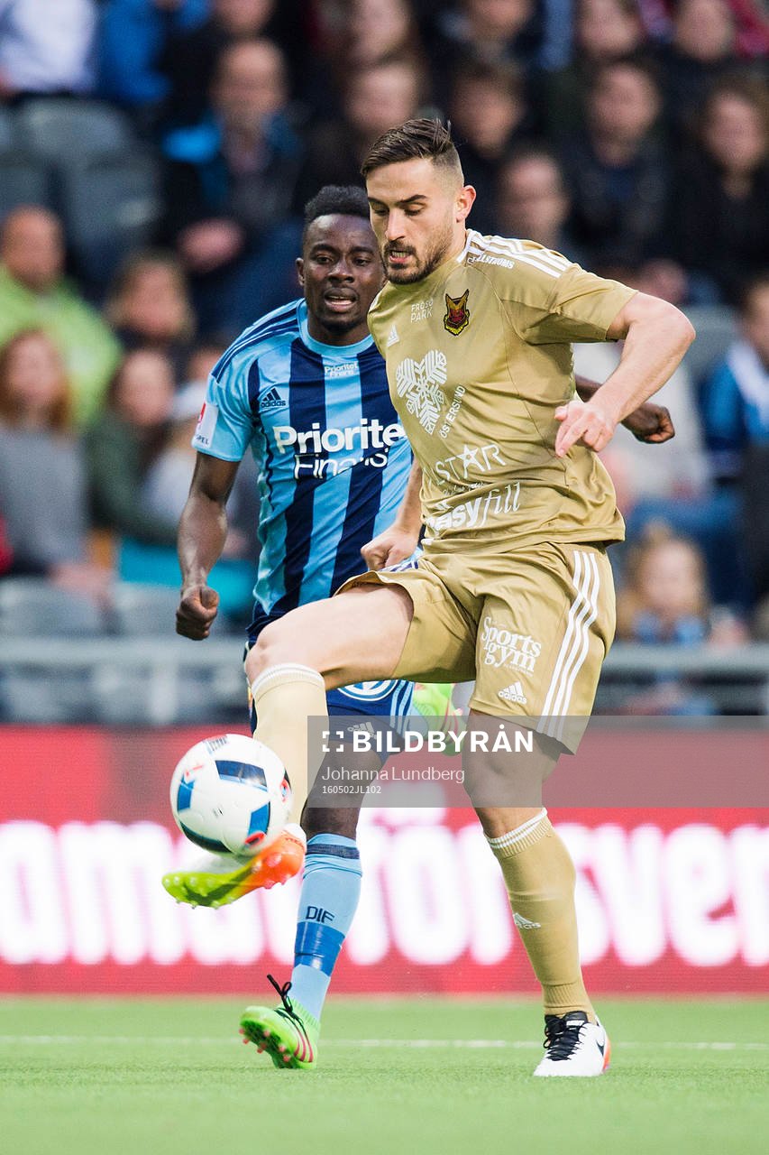 Djurgårdens Sam Johnson och Östersunds Sotirios