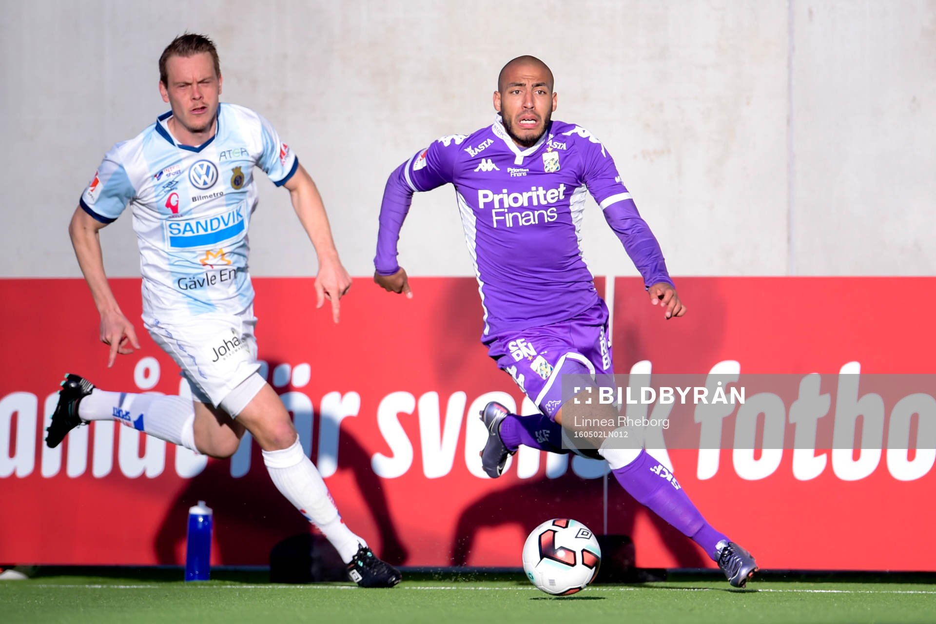 IFK Göteborgs Haitam Aleesami och Gefles Jens Portin