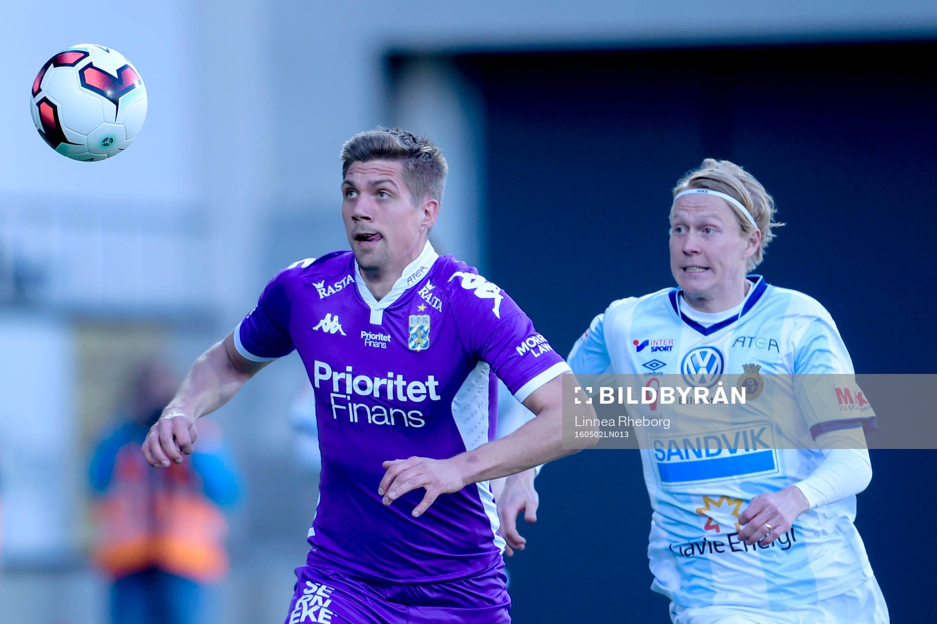 IFK Göteborgs Mikael Boman och Gefles Jacob Ericsson