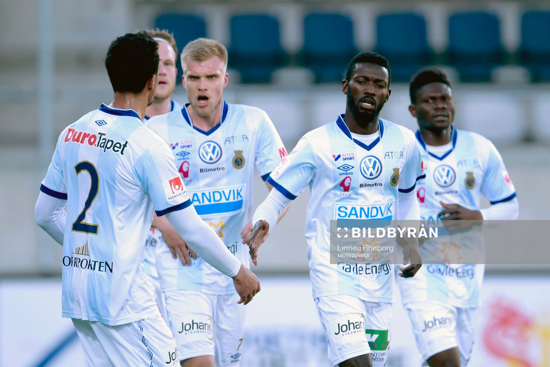 Gefles Dioh Williams och Anders Bååth jublar