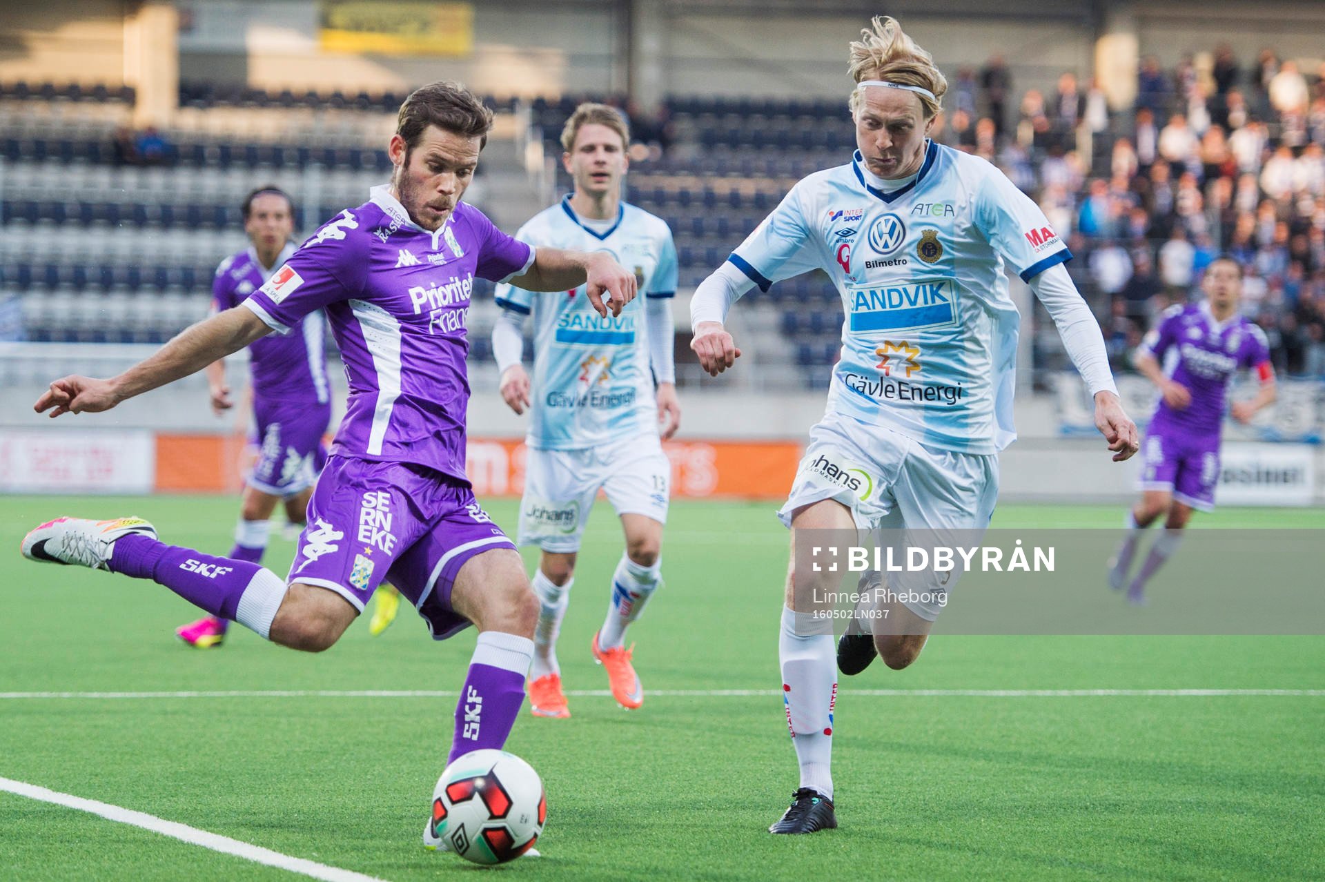 IFK Göteborgs Mikael Boman och Gefles Jacob Ericsson