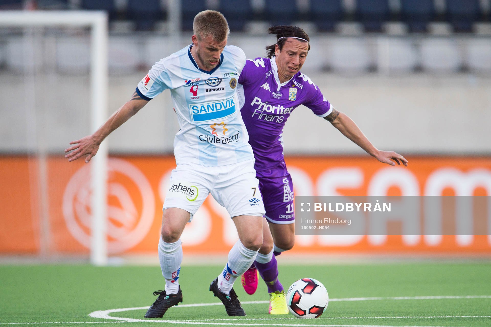 Gefles Robin Nilsson och IFK Göteborgs Martin Smedberg