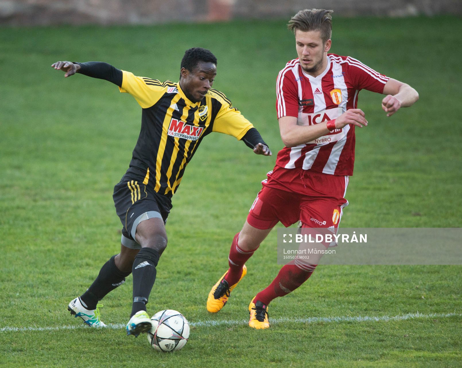 IFK Hässleholms Kojo Annor i matchen i division 2 mellan
