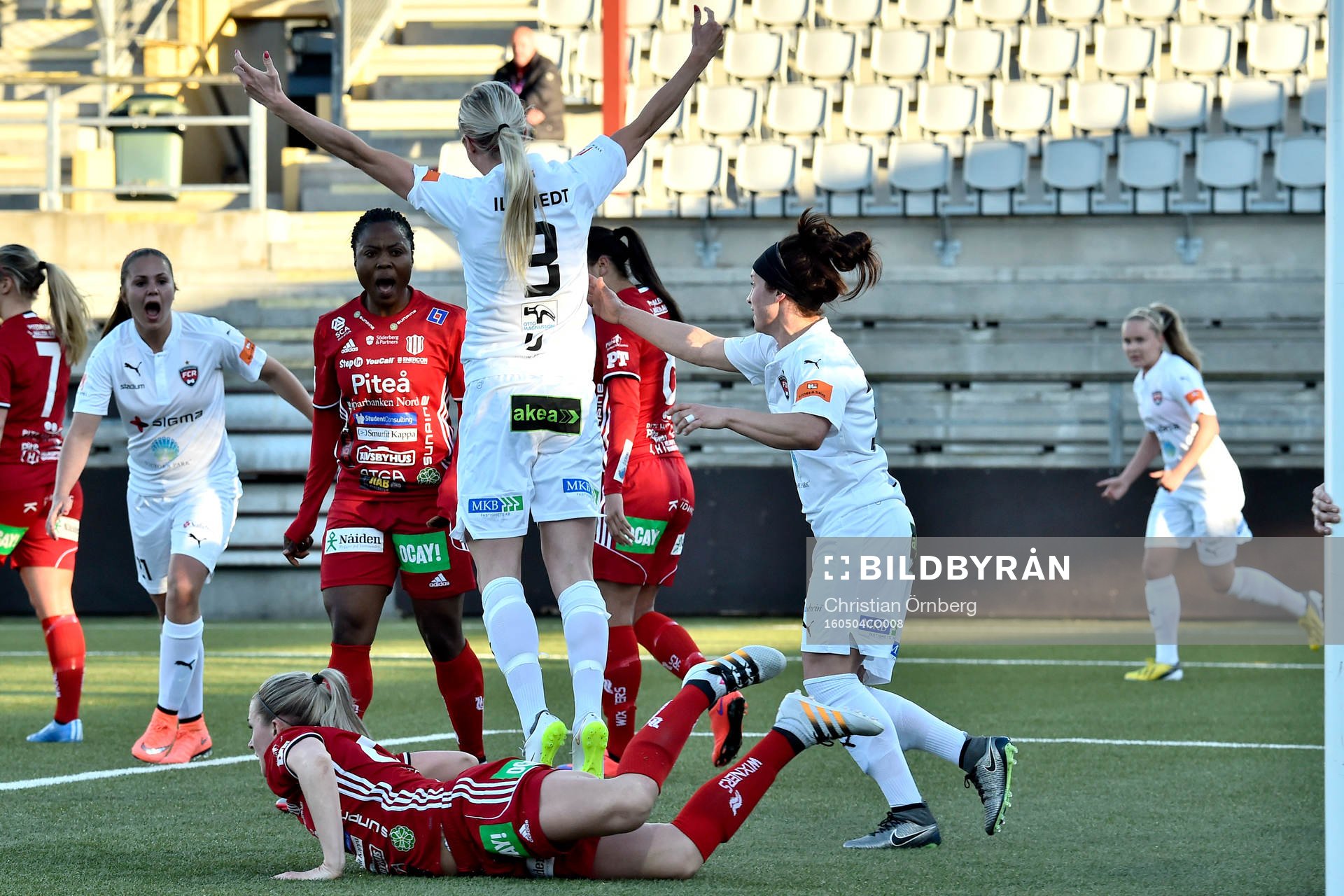 Rosengårds Amanda Ilestedt jublar