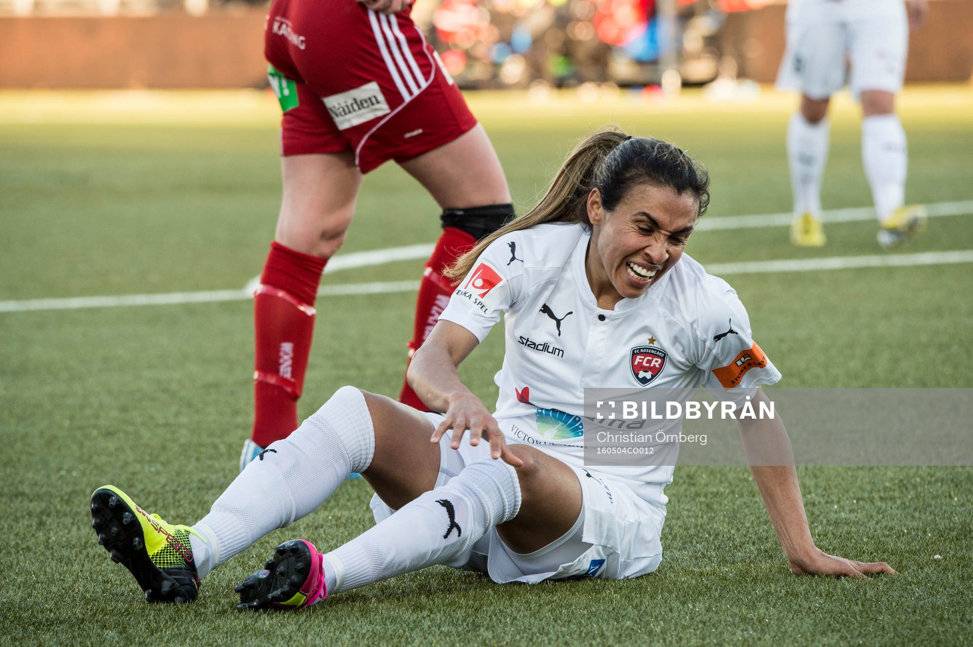 Rosengårds Marta Viera Da Silva grimaserar