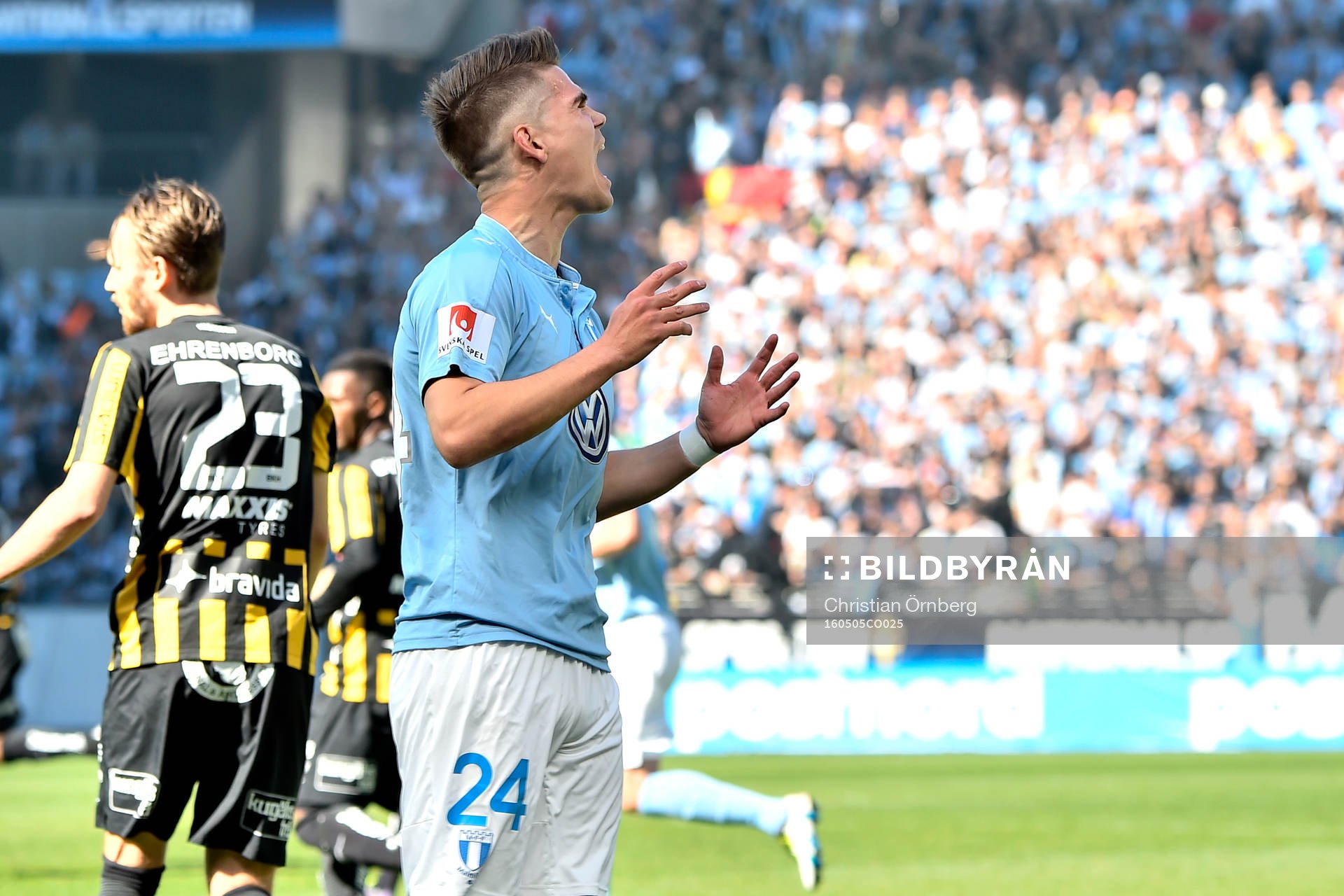 Malmö FFs Vidar Örn Kjartansson deppar