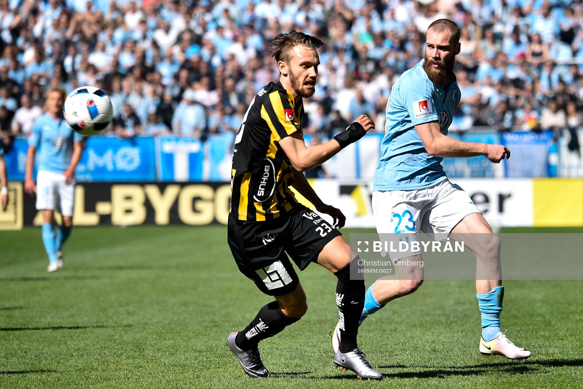 Häckens Simon Sandberg och Malmö FFs Jo Inge Berget